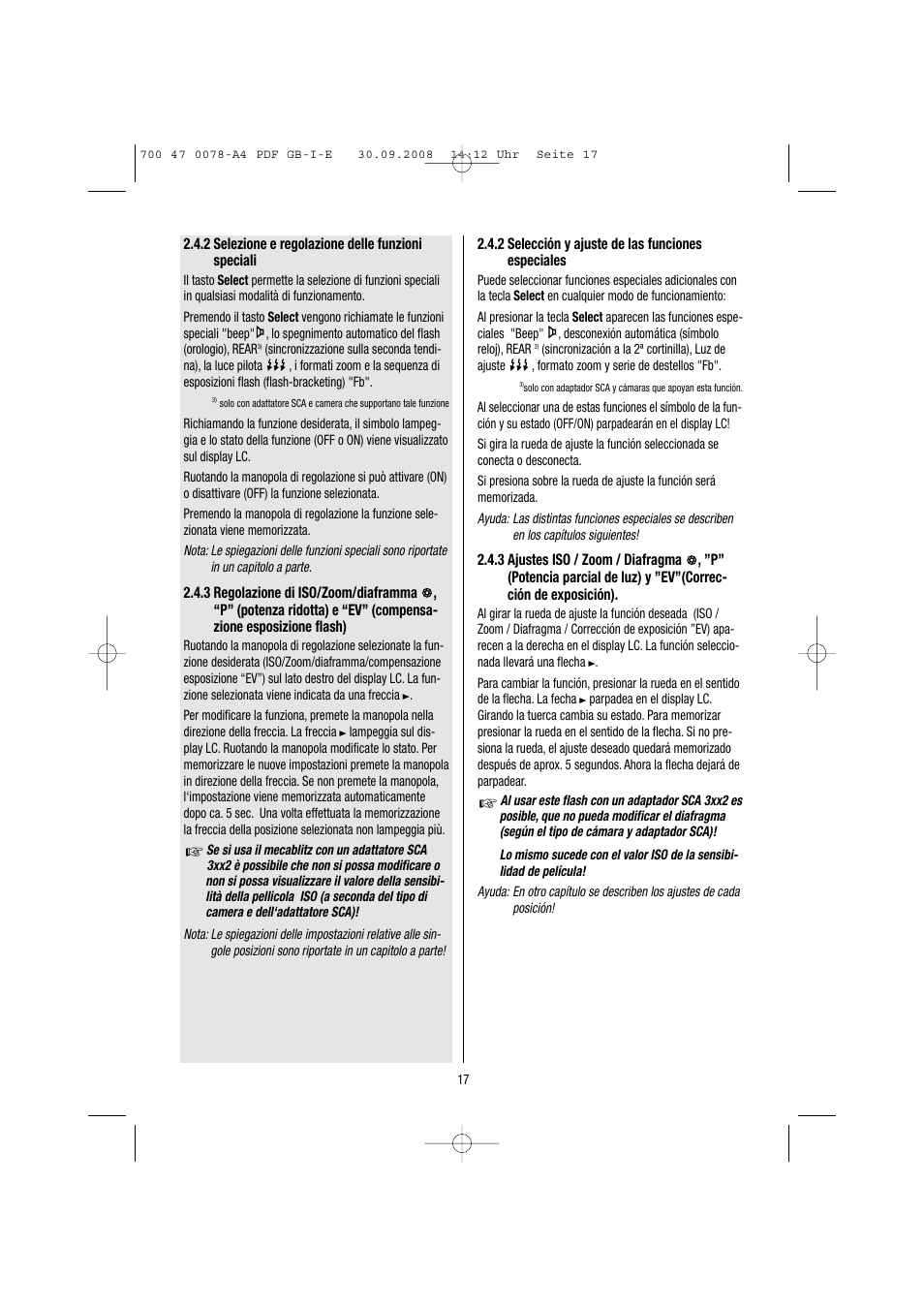 Metz Mecablitz 54 MZ-3 User Manual | Page 17 / 122