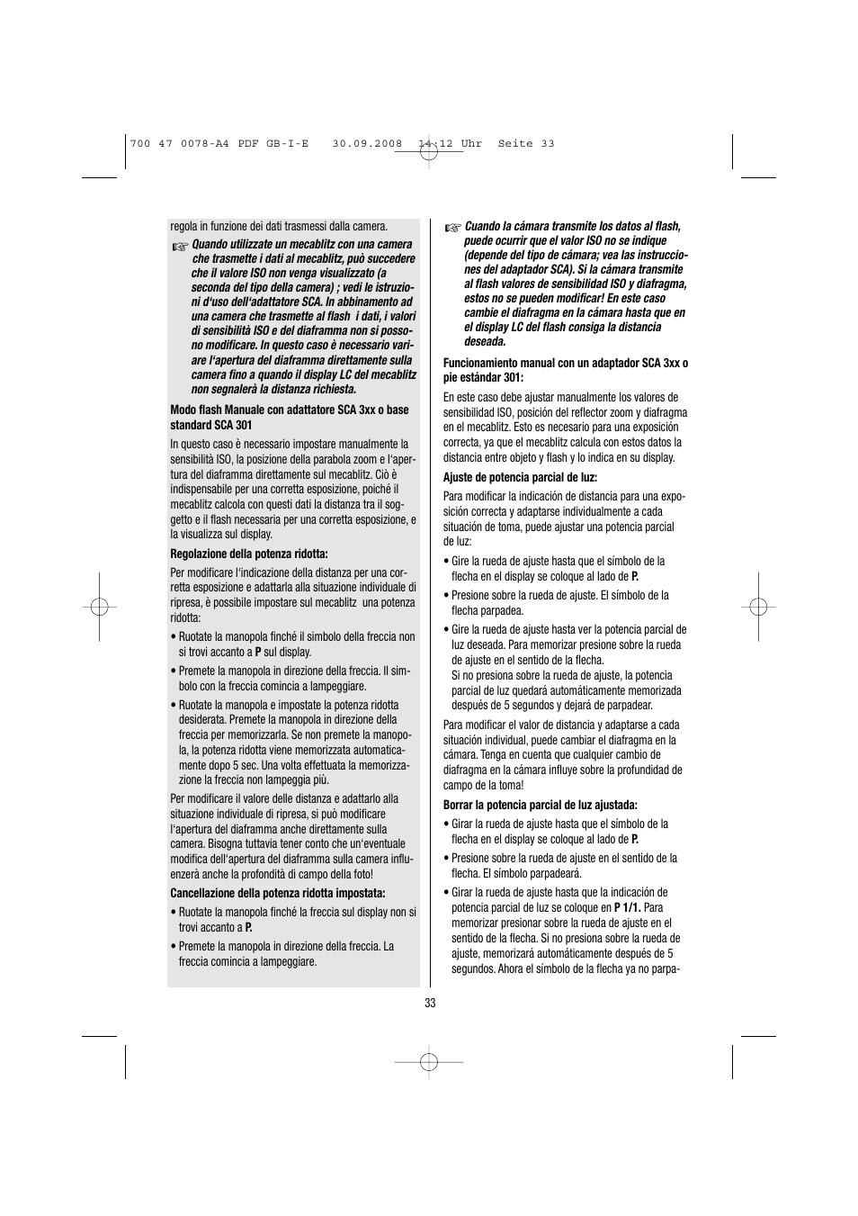 Metz Mecablitz 54 MZ-3 User Manual | Page 33 / 122