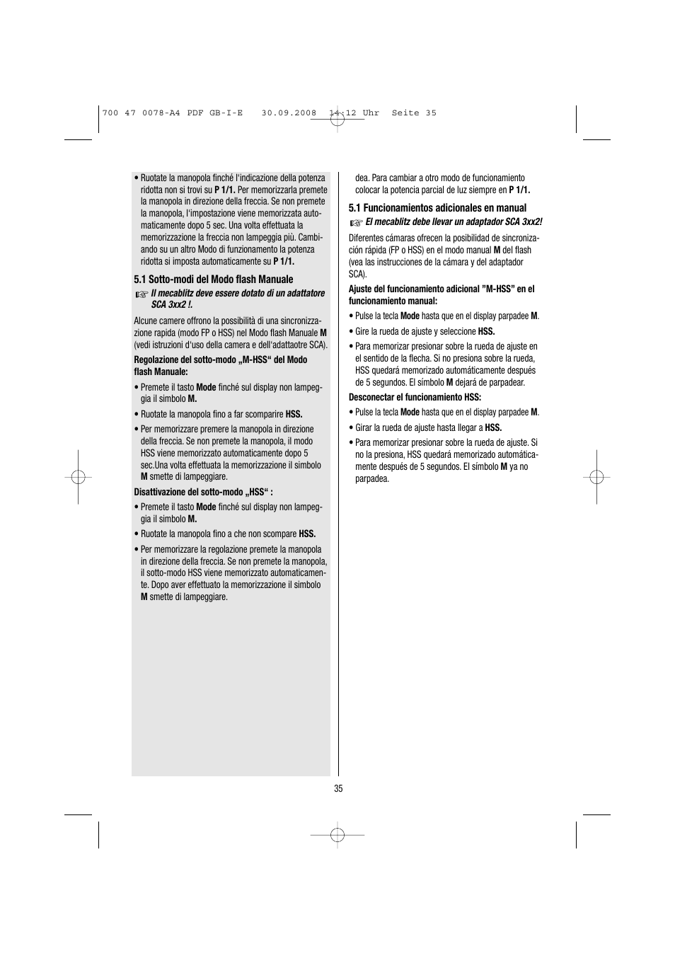 Metz Mecablitz 54 MZ-3 User Manual | Page 35 / 122