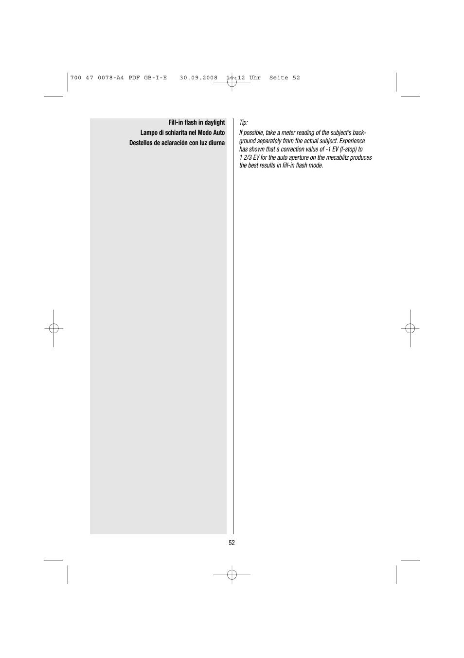 Metz Mecablitz 54 MZ-3 User Manual | Page 52 / 122