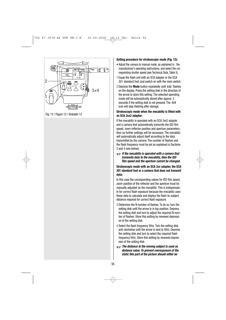 Metz Mecablitz 54 MZ-3 User Manual | Page 56 / 122