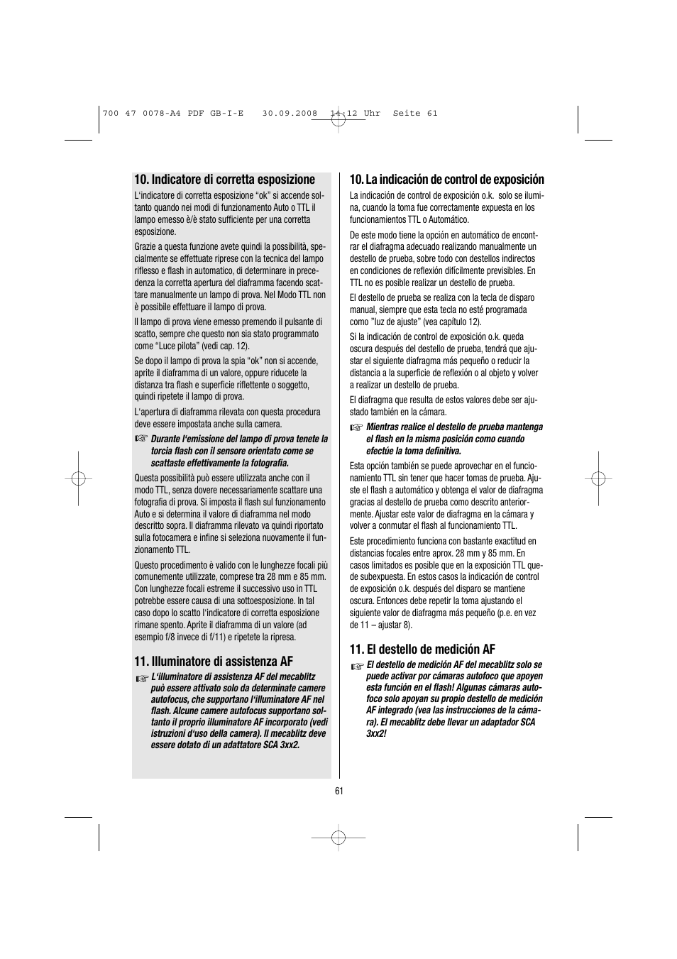 Metz Mecablitz 54 MZ-3 User Manual | Page 61 / 122