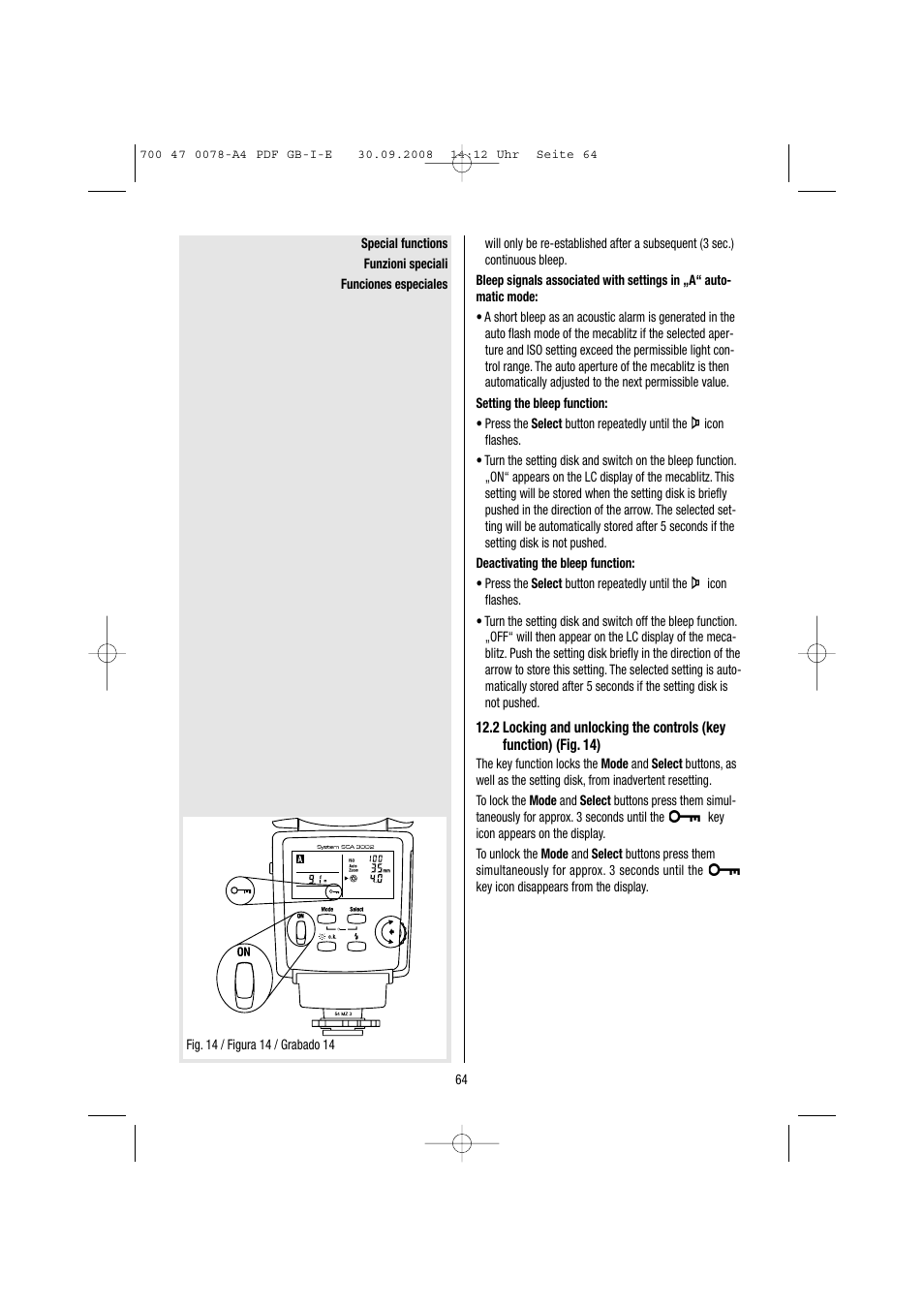 Metz Mecablitz 54 MZ-3 User Manual | Page 64 / 122