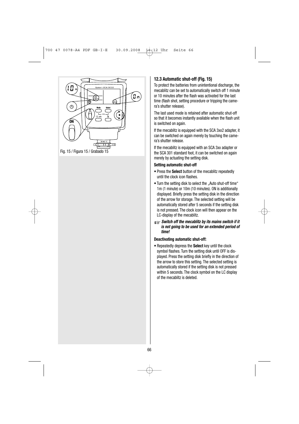 Metz Mecablitz 54 MZ-3 User Manual | Page 66 / 122