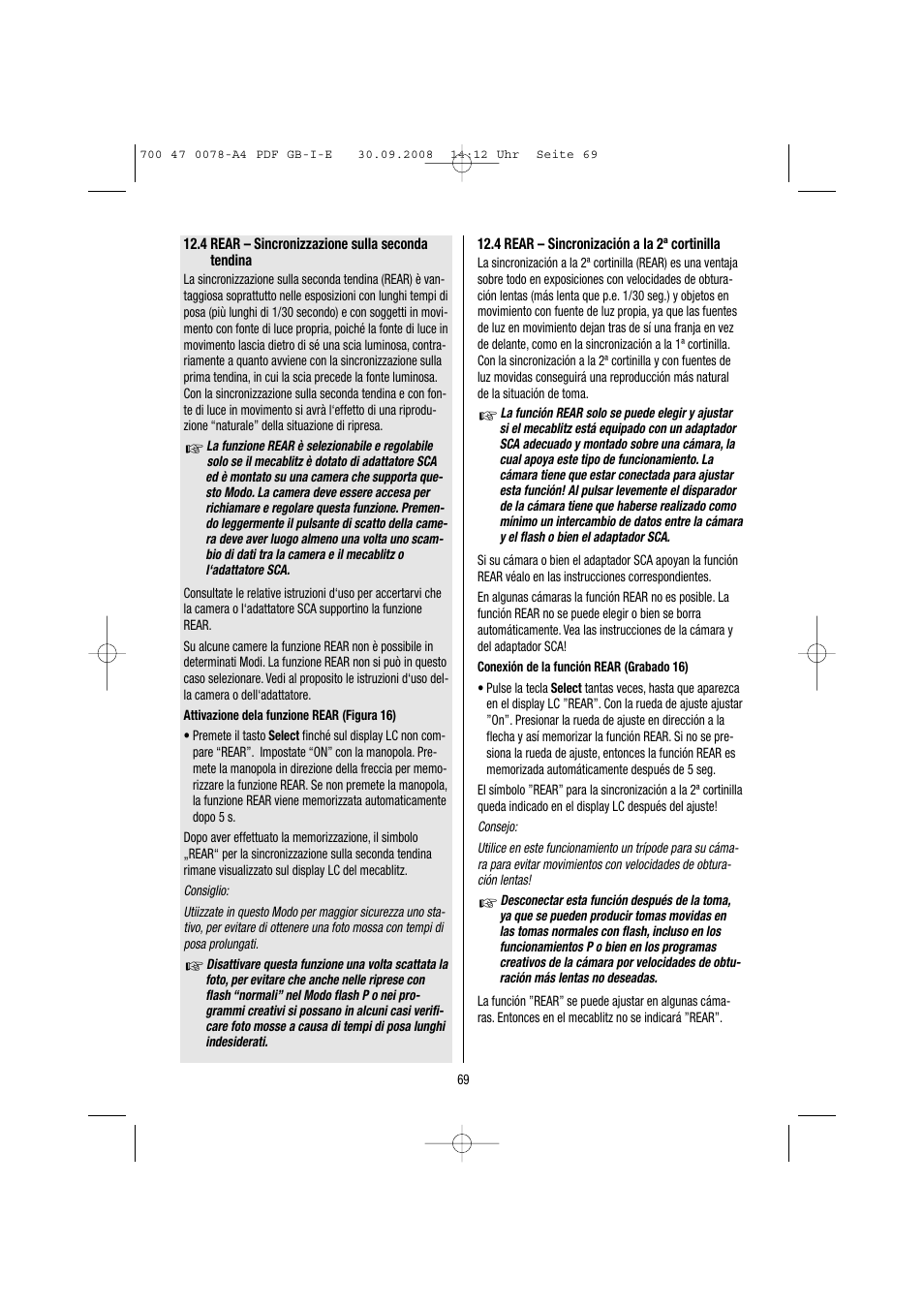 Metz Mecablitz 54 MZ-3 User Manual | Page 69 / 122