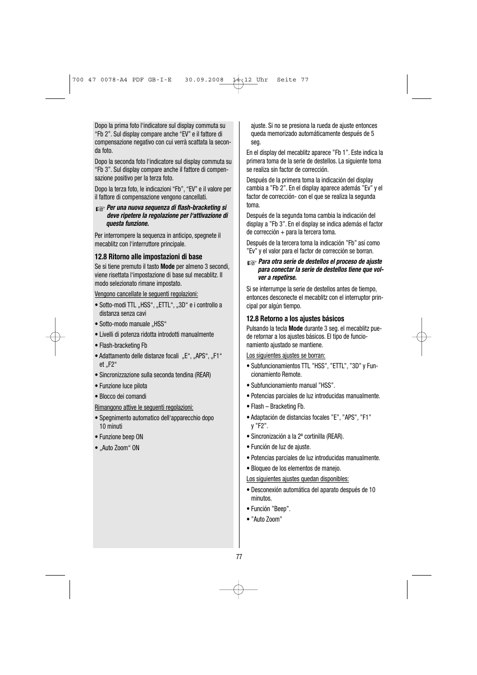 Metz Mecablitz 54 MZ-3 User Manual | Page 77 / 122