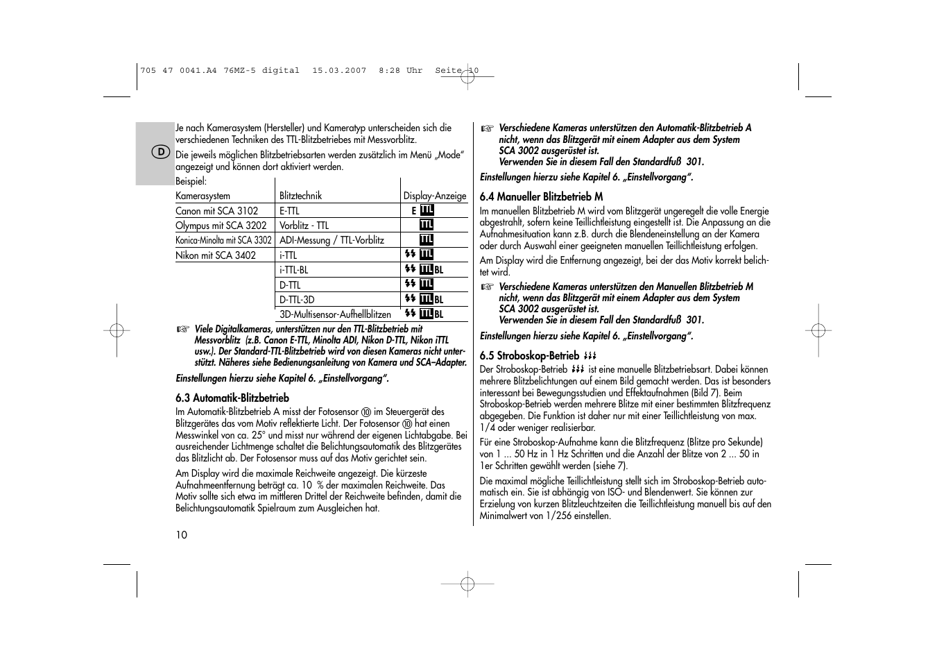 Metz 76 MZ-5 User Manual | Page 10 / 148