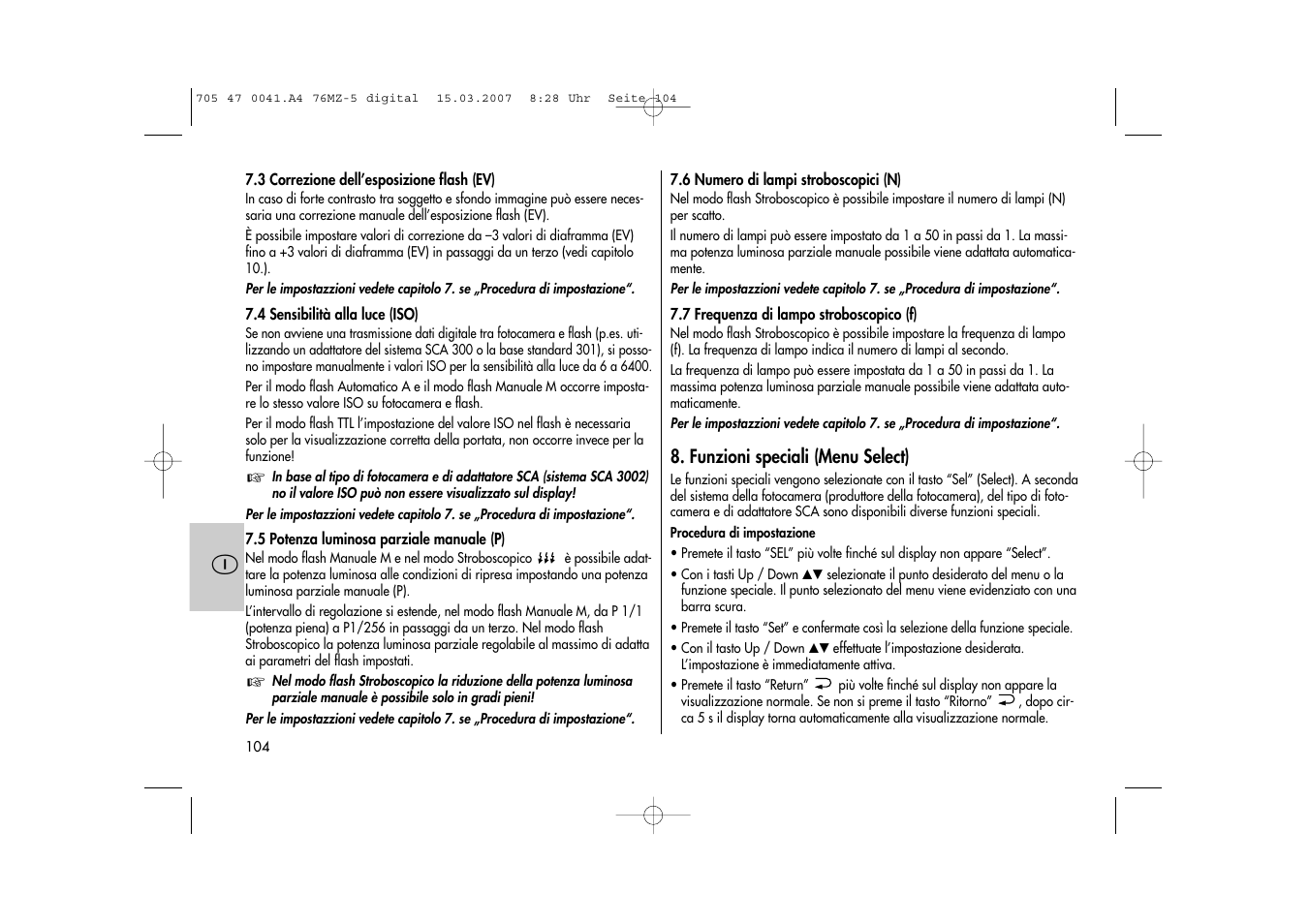 Metz 76 MZ-5 User Manual | Page 104 / 148