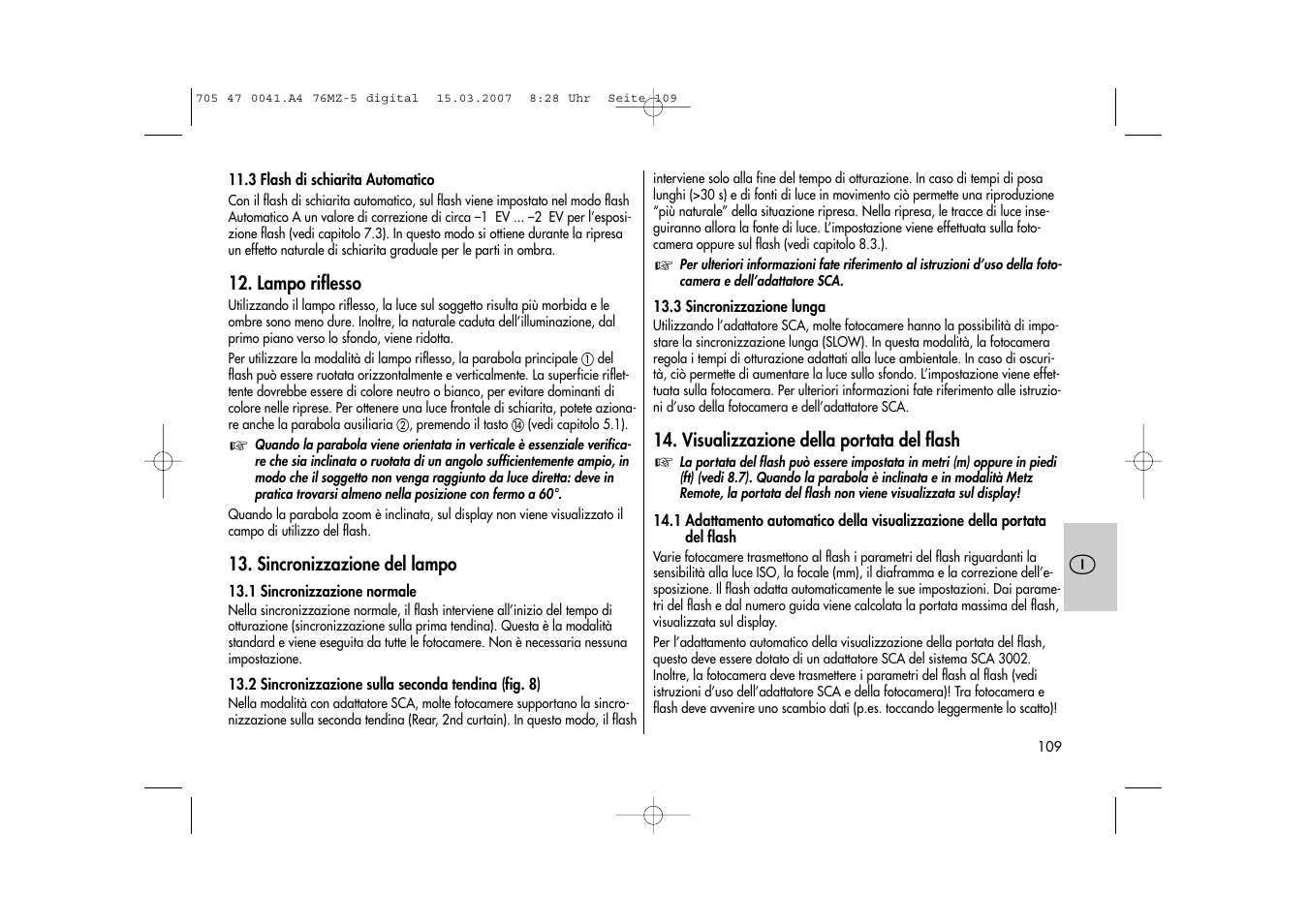 Metz 76 MZ-5 User Manual | Page 109 / 148