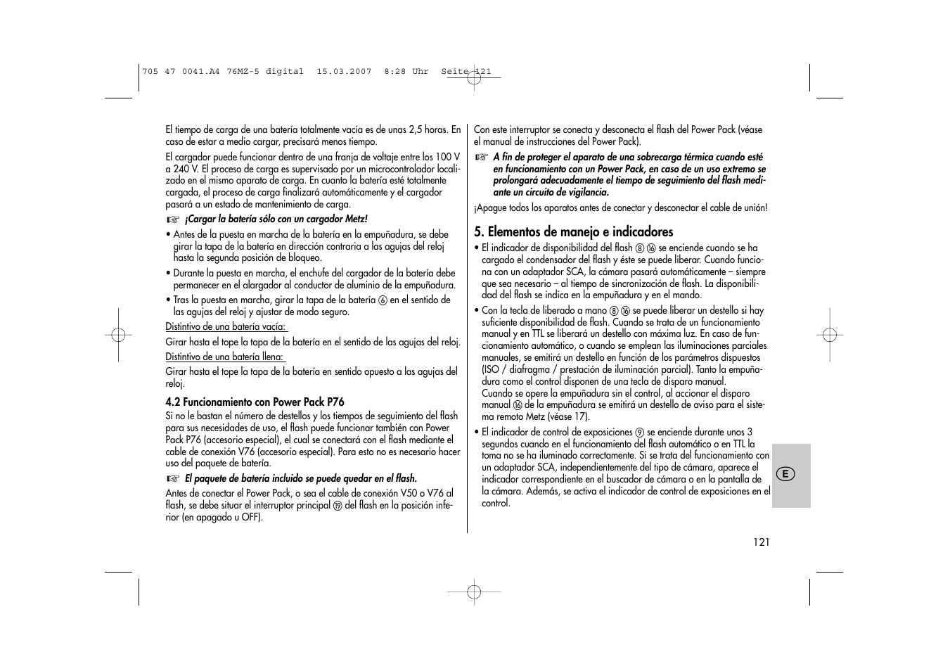 Metz 76 MZ-5 User Manual | Page 121 / 148