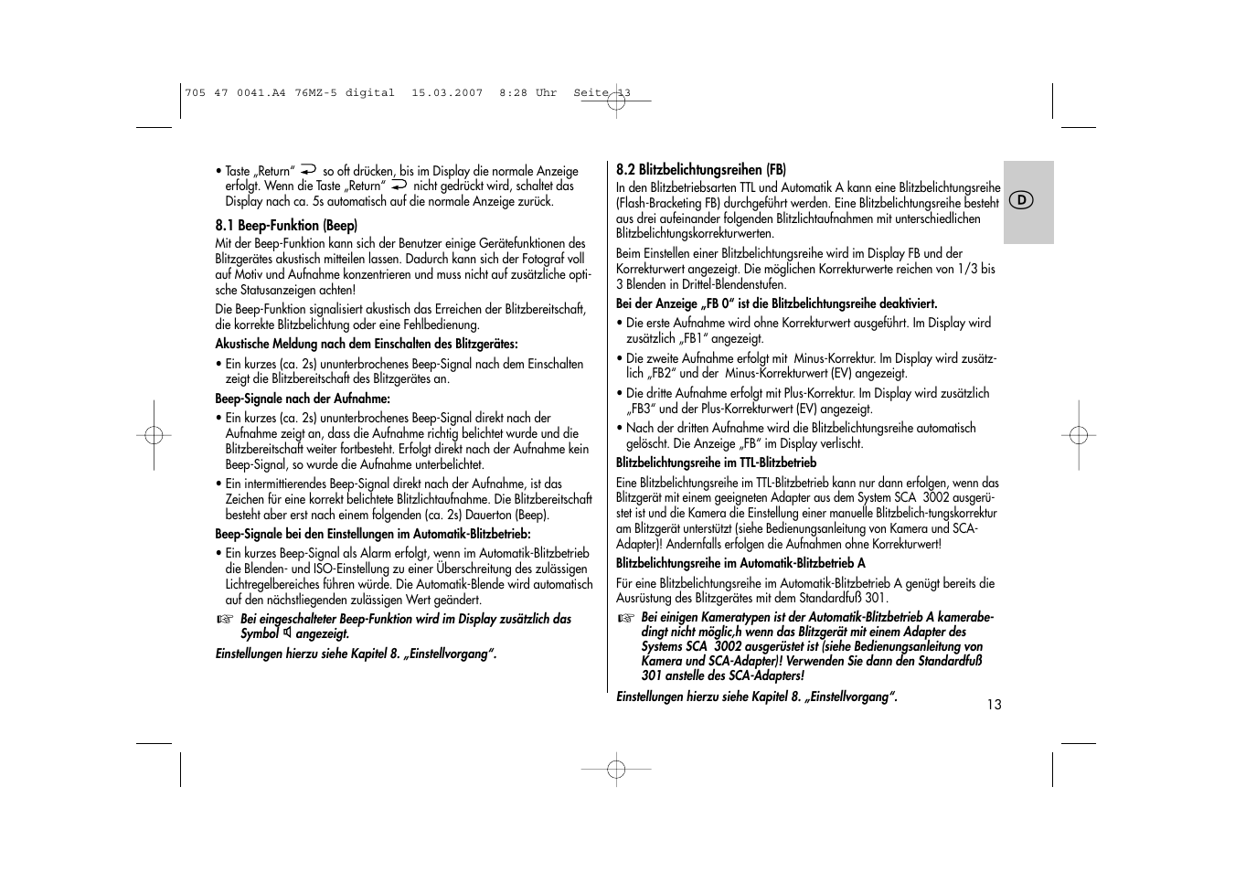 Metz 76 MZ-5 User Manual | Page 13 / 148