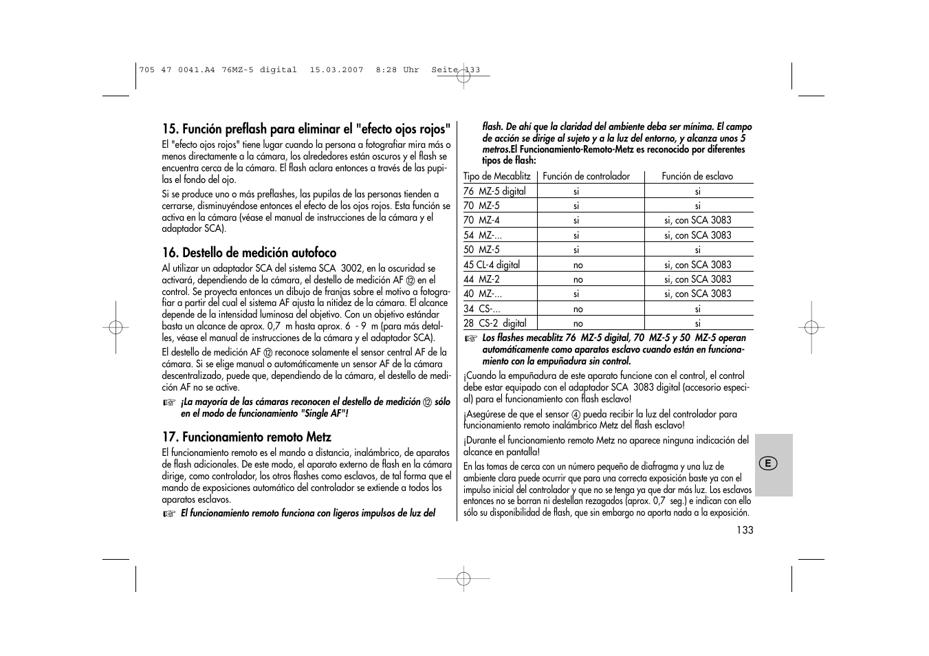 Metz 76 MZ-5 User Manual | Page 133 / 148