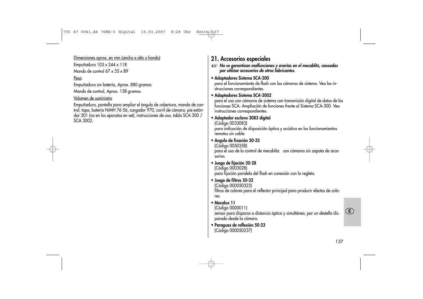 Metz 76 MZ-5 User Manual | Page 137 / 148