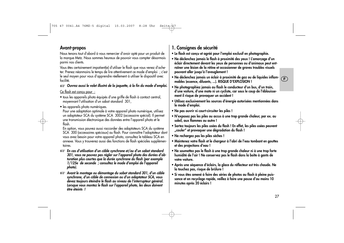 Metz 76 MZ-5 User Manual | Page 27 / 148