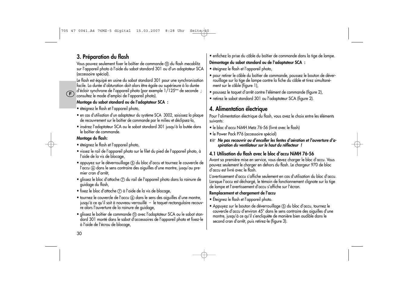 Metz 76 MZ-5 User Manual | Page 30 / 148