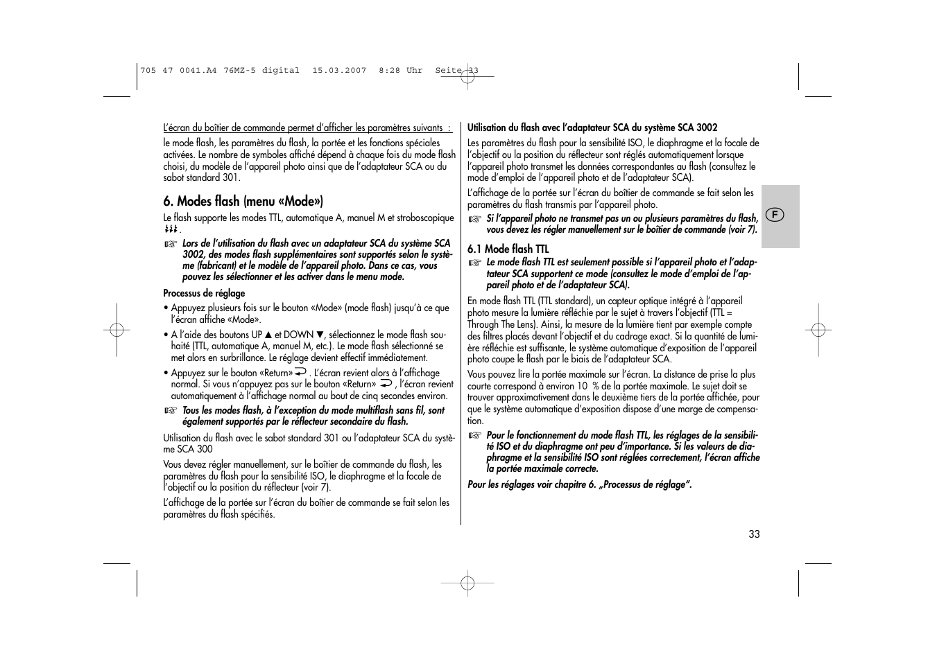 Metz 76 MZ-5 User Manual | Page 33 / 148