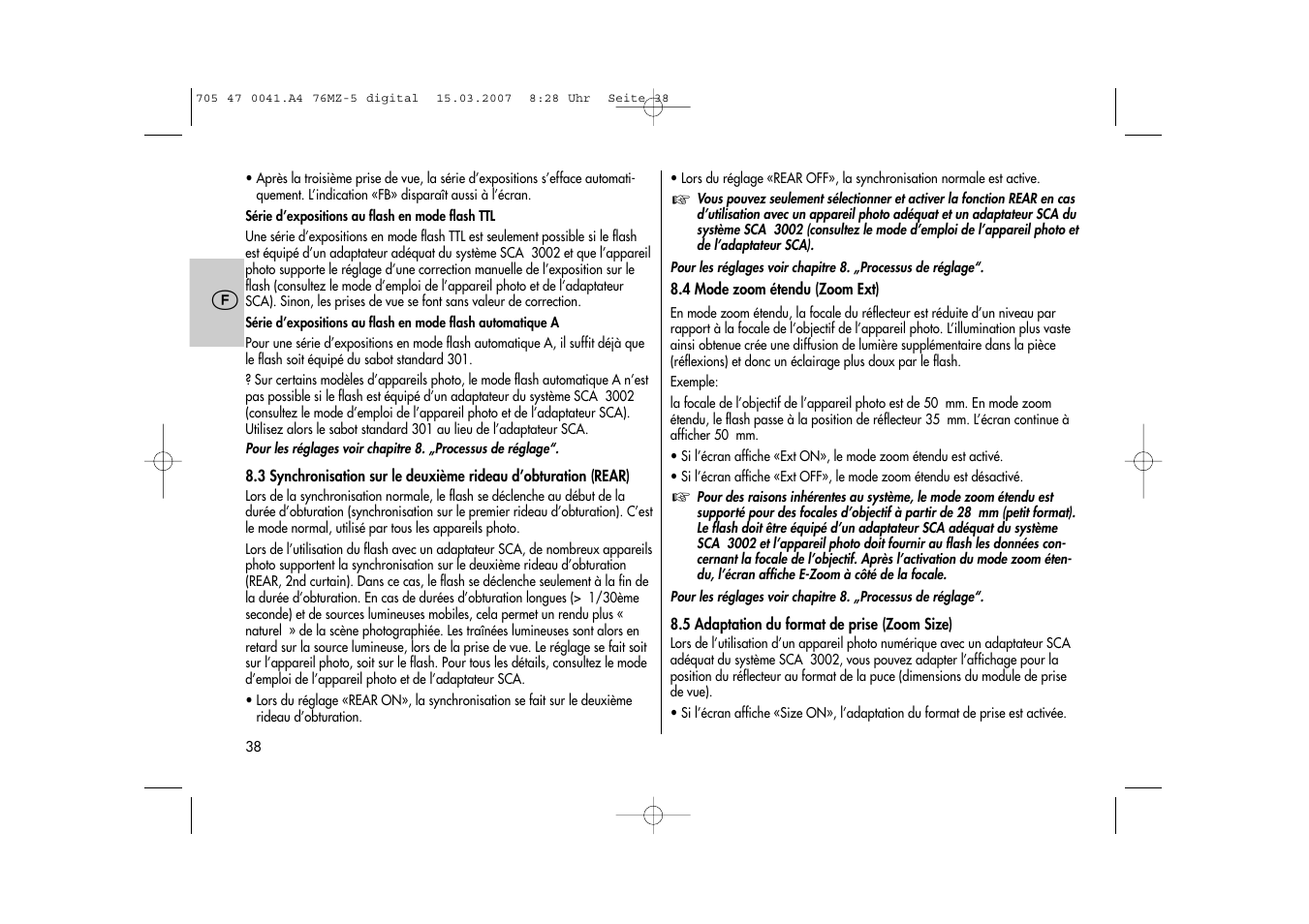 Metz 76 MZ-5 User Manual | Page 38 / 148