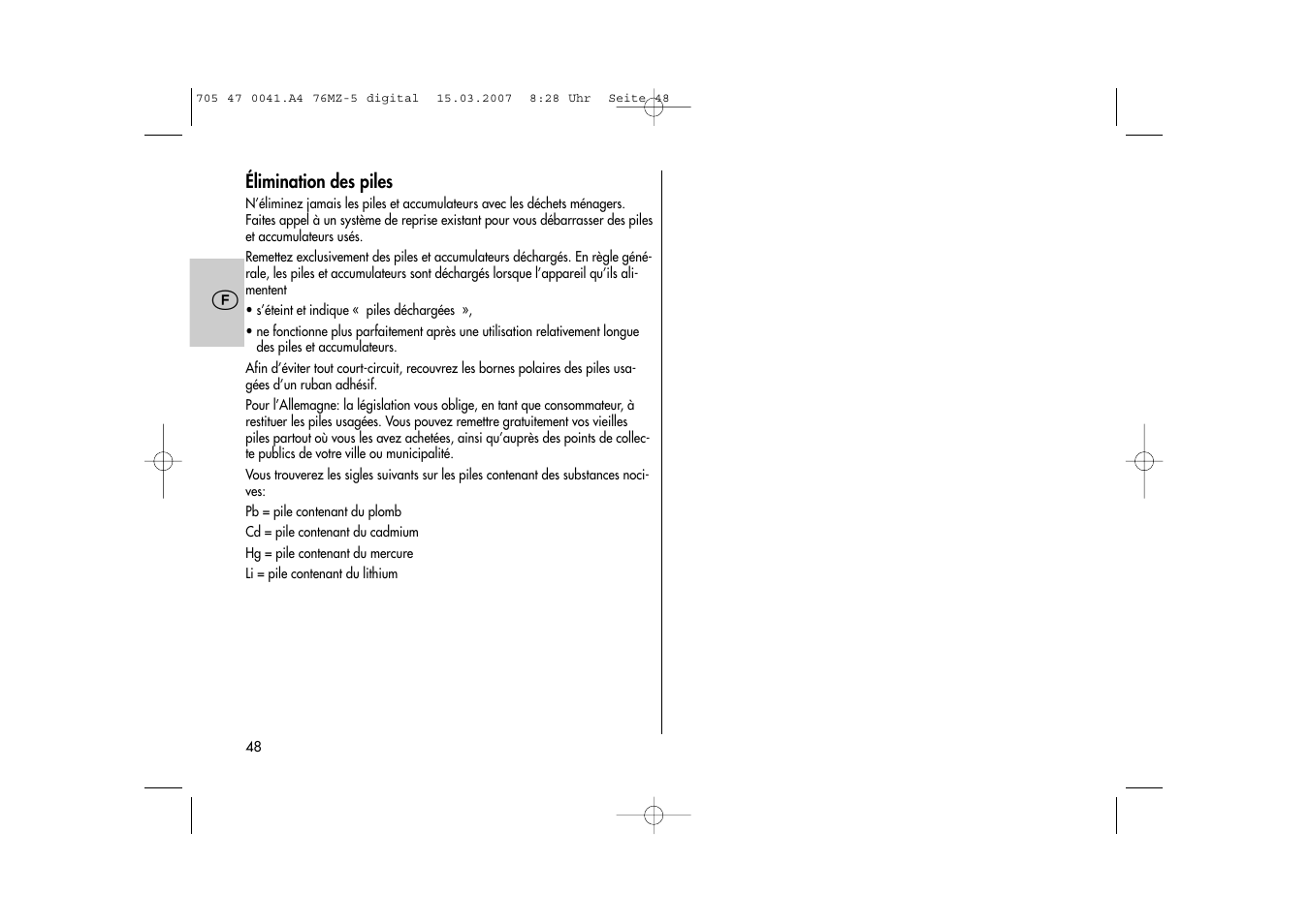 Metz 76 MZ-5 User Manual | Page 48 / 148