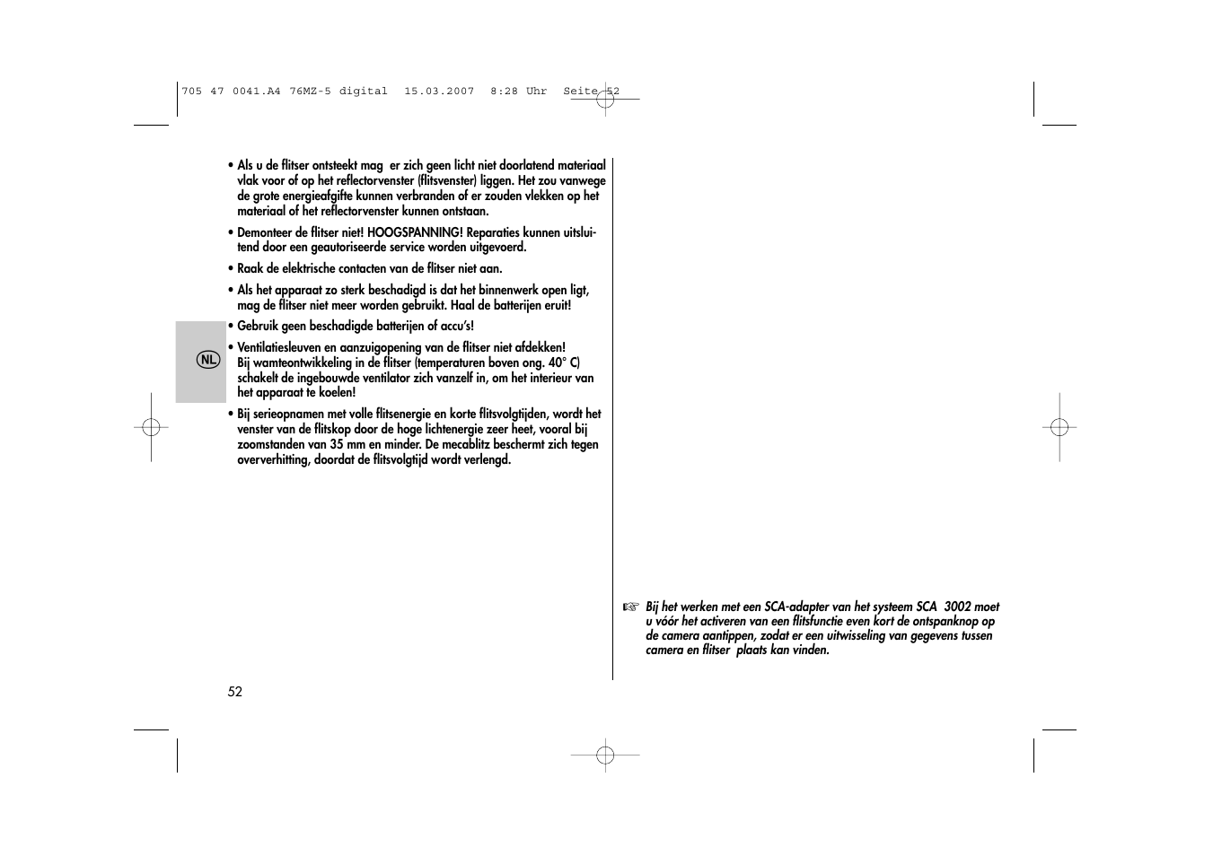 Metz 76 MZ-5 User Manual | Page 52 / 148