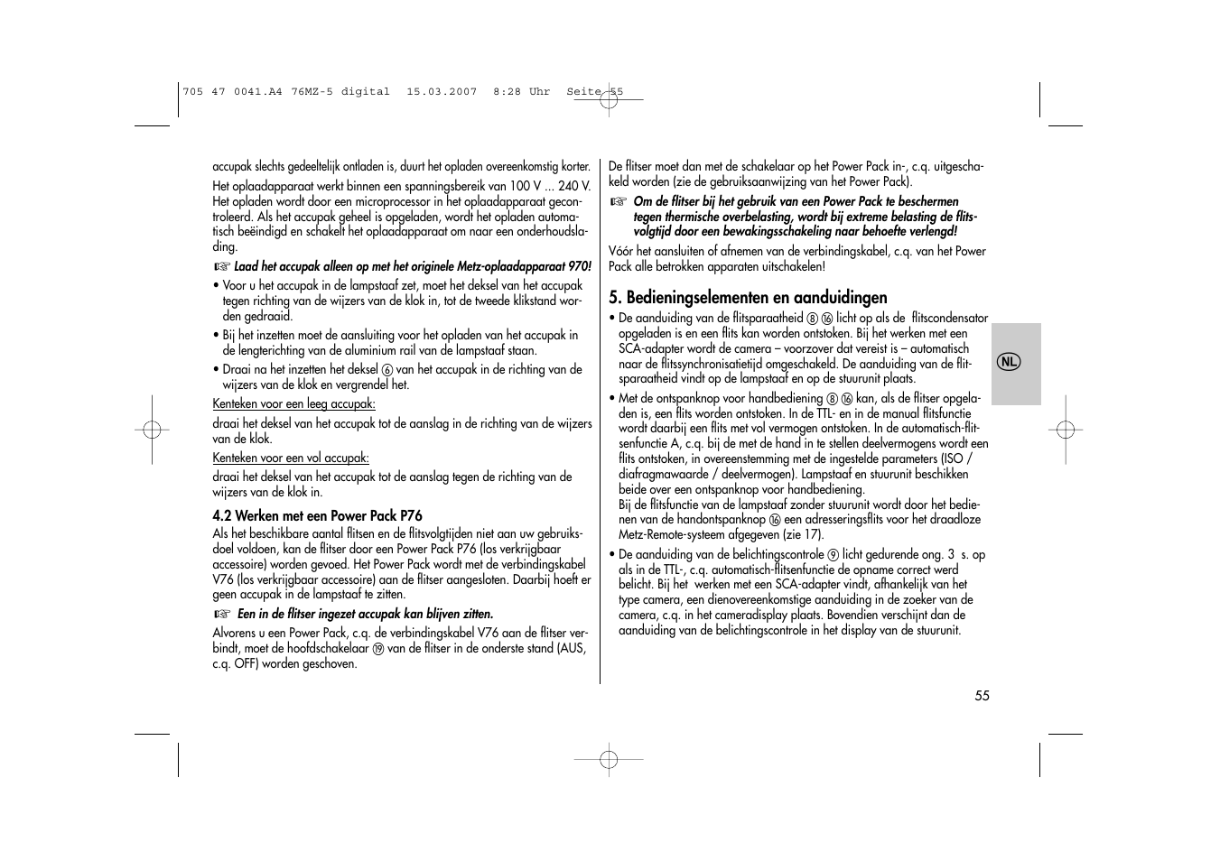 Metz 76 MZ-5 User Manual | Page 55 / 148