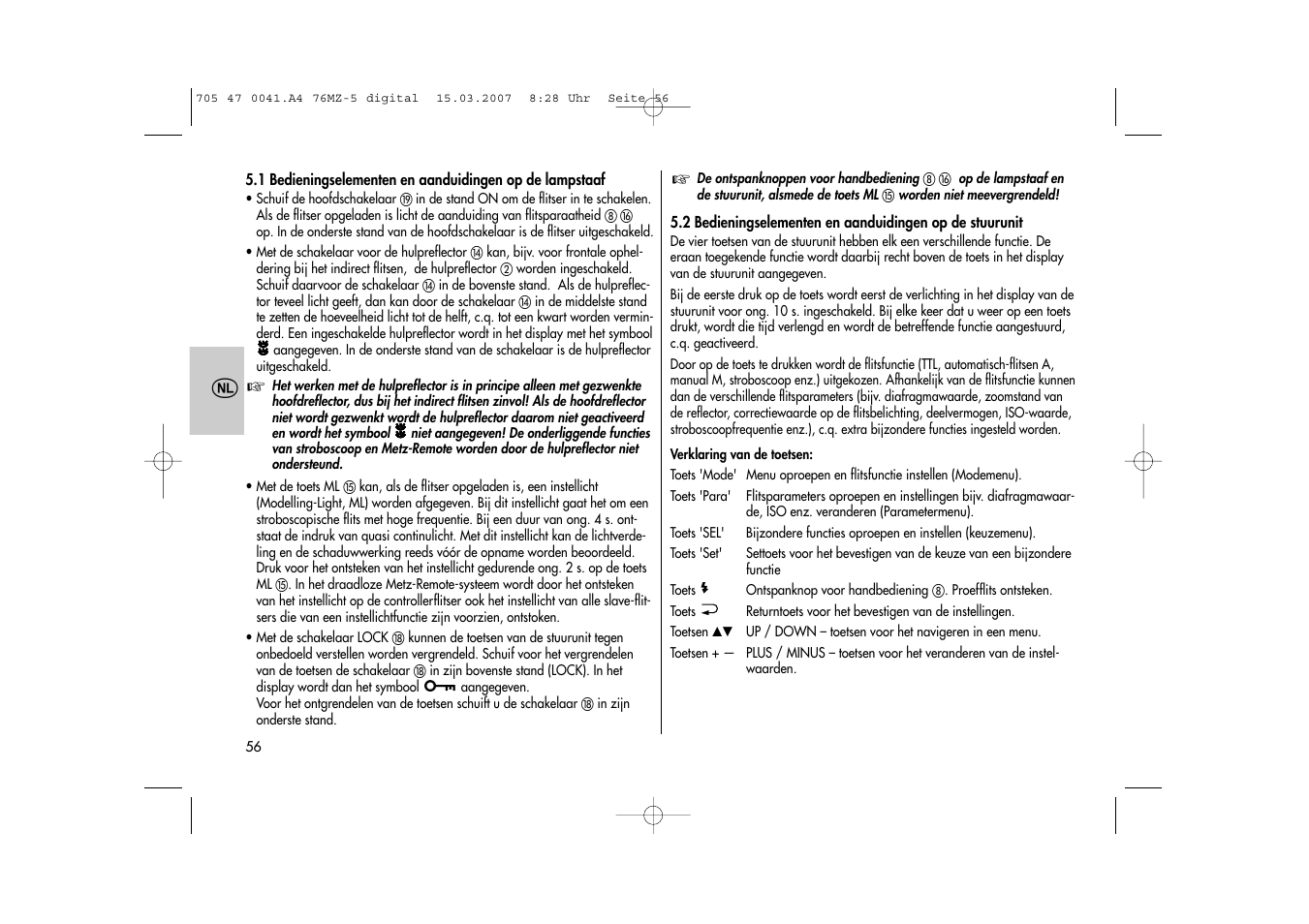 Metz 76 MZ-5 User Manual | Page 56 / 148