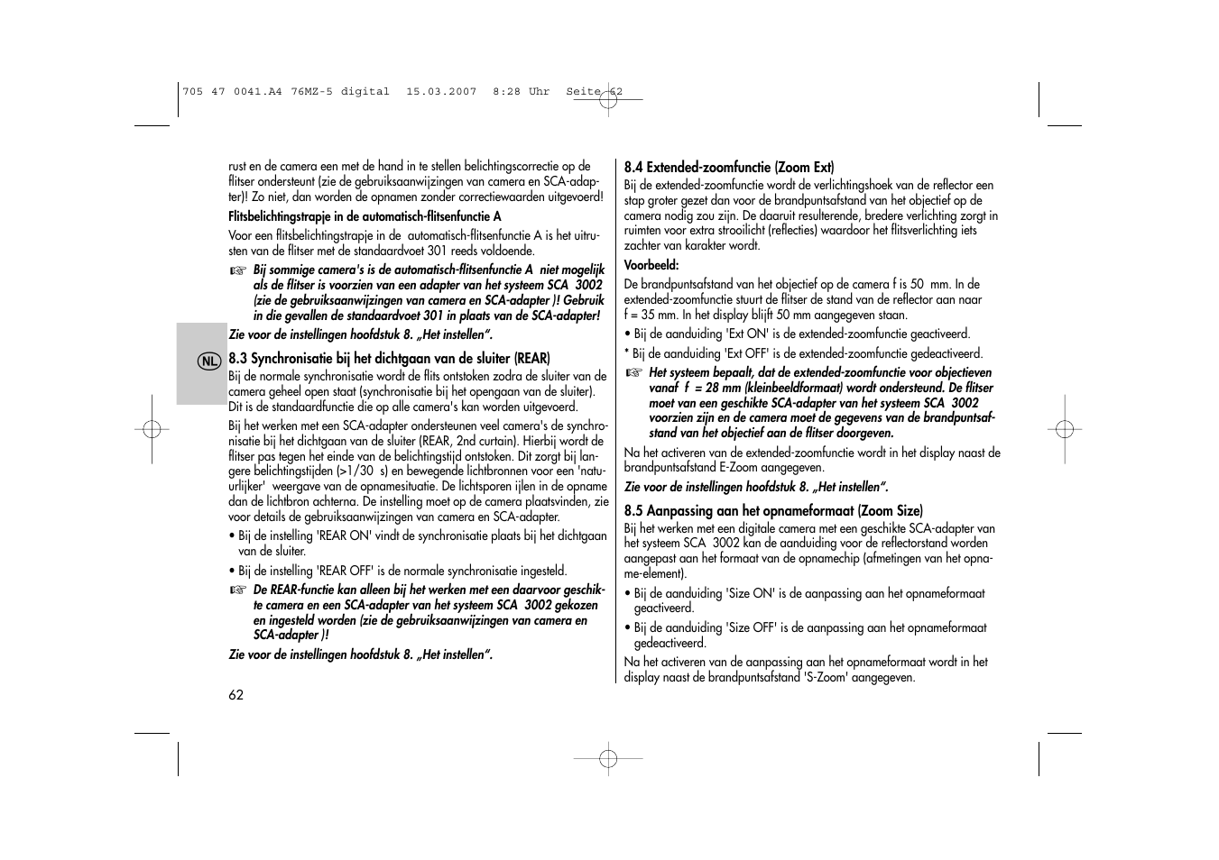 Metz 76 MZ-5 User Manual | Page 62 / 148