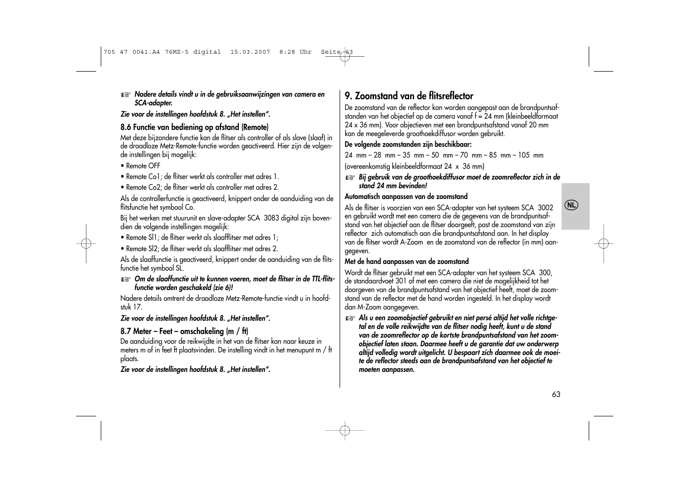 Metz 76 MZ-5 User Manual | Page 63 / 148