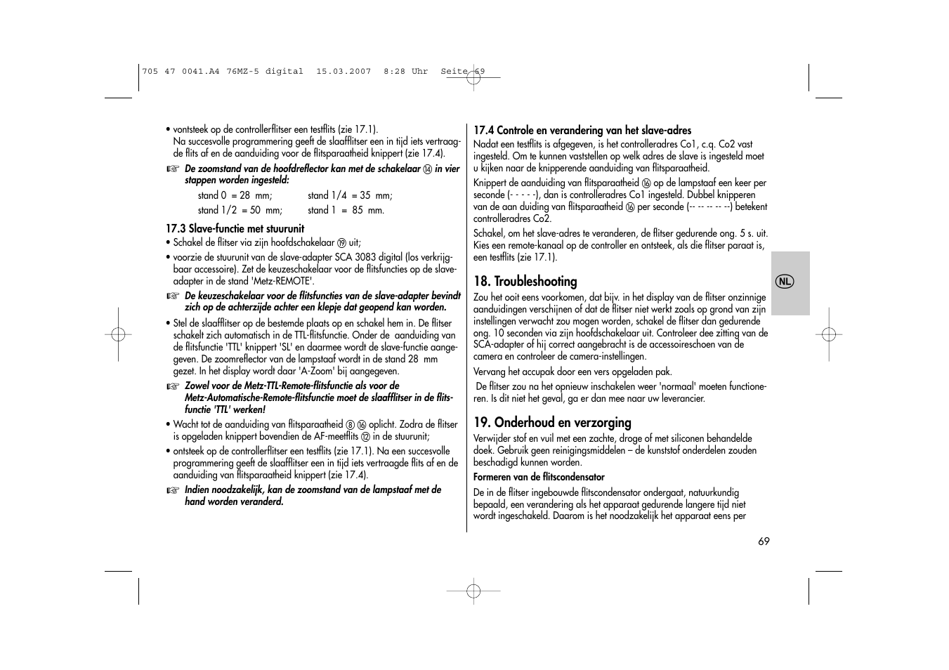 Metz 76 MZ-5 User Manual | Page 69 / 148