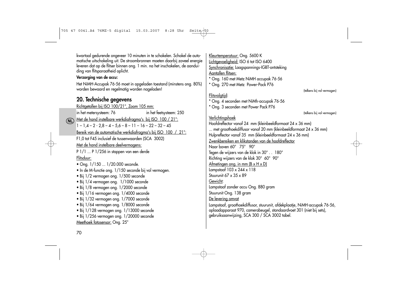 Metz 76 MZ-5 User Manual | Page 70 / 148