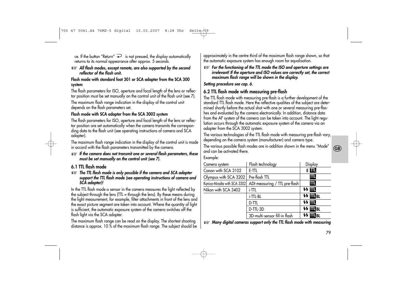 Metz 76 MZ-5 User Manual | Page 79 / 148