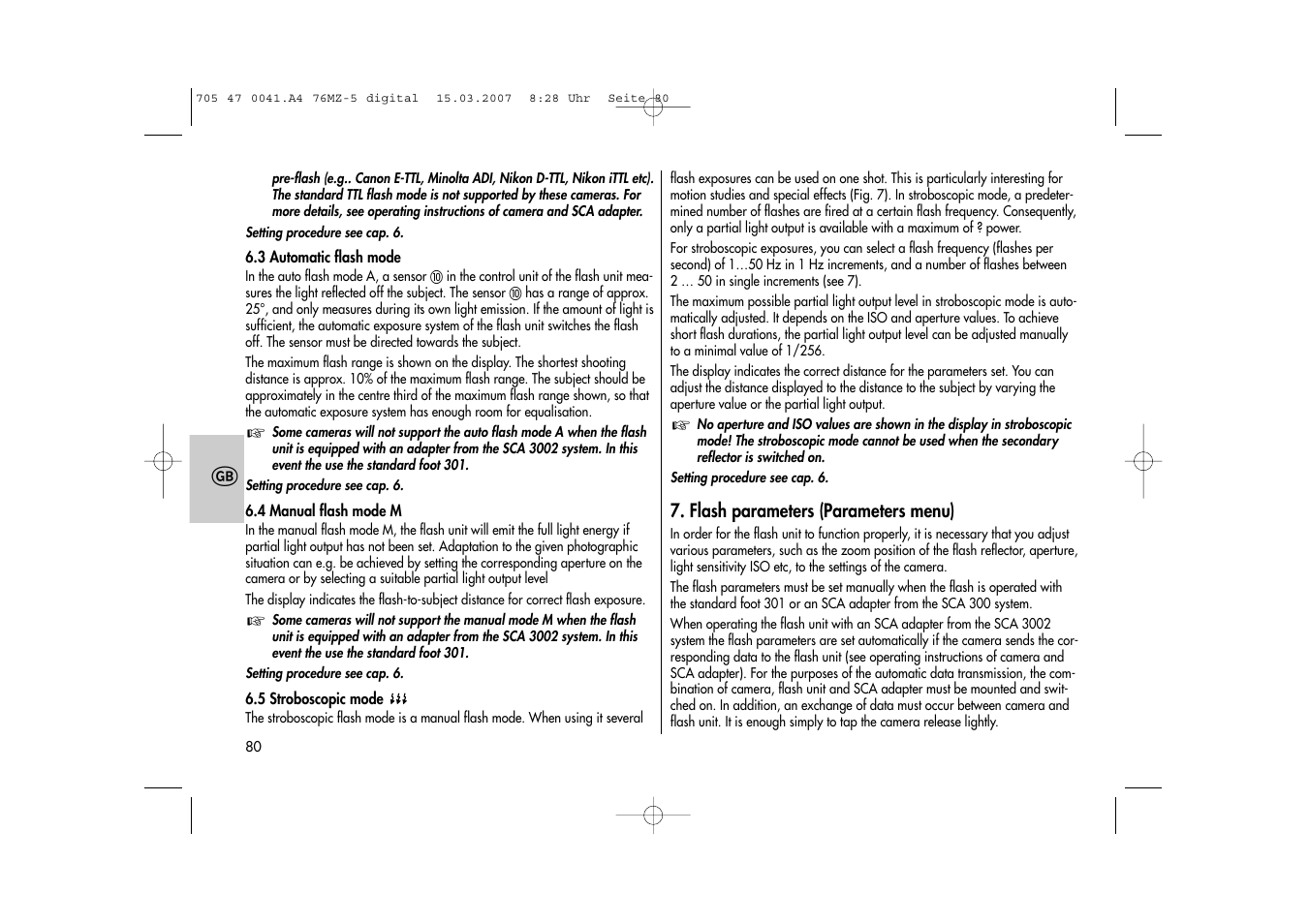 Metz 76 MZ-5 User Manual | Page 80 / 148