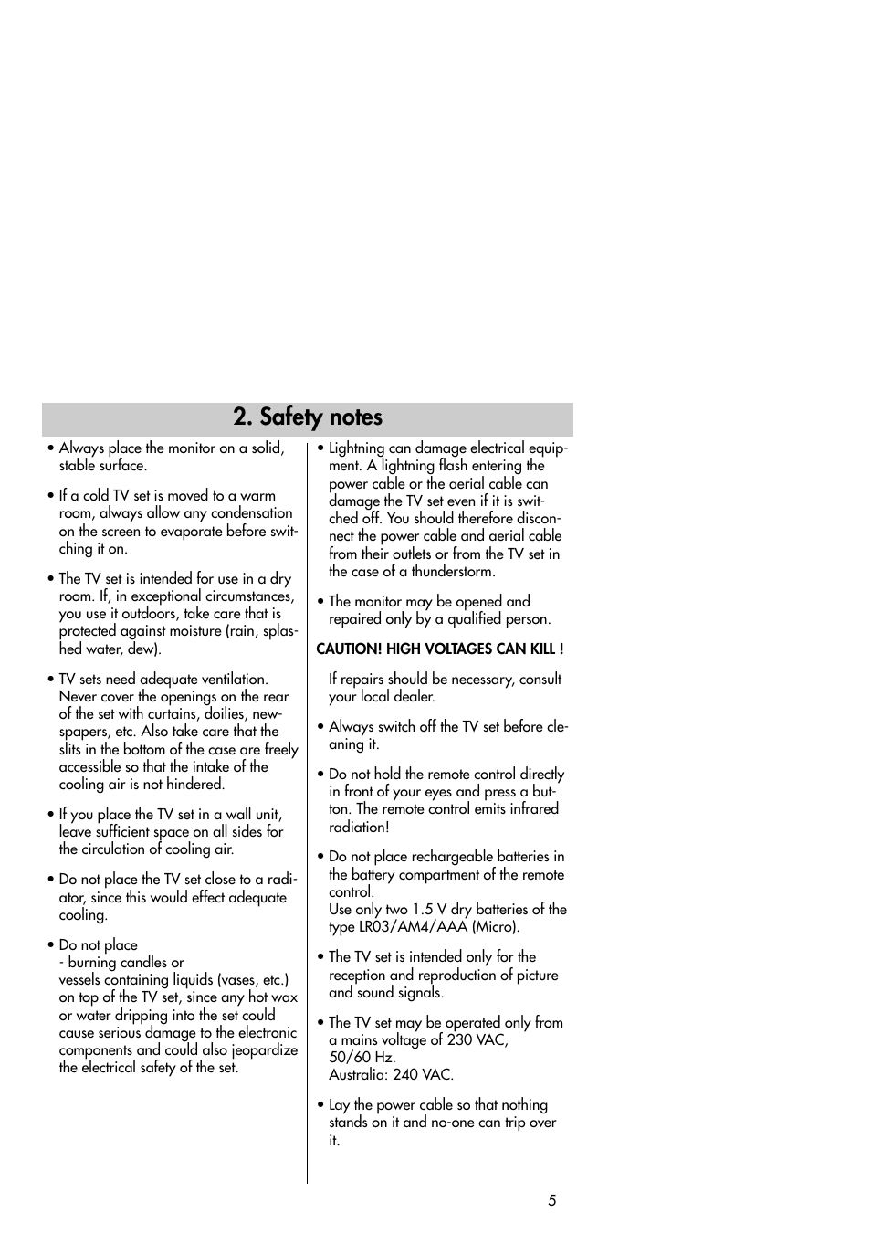 Metz Slim TV User Manual | Page 5 / 100