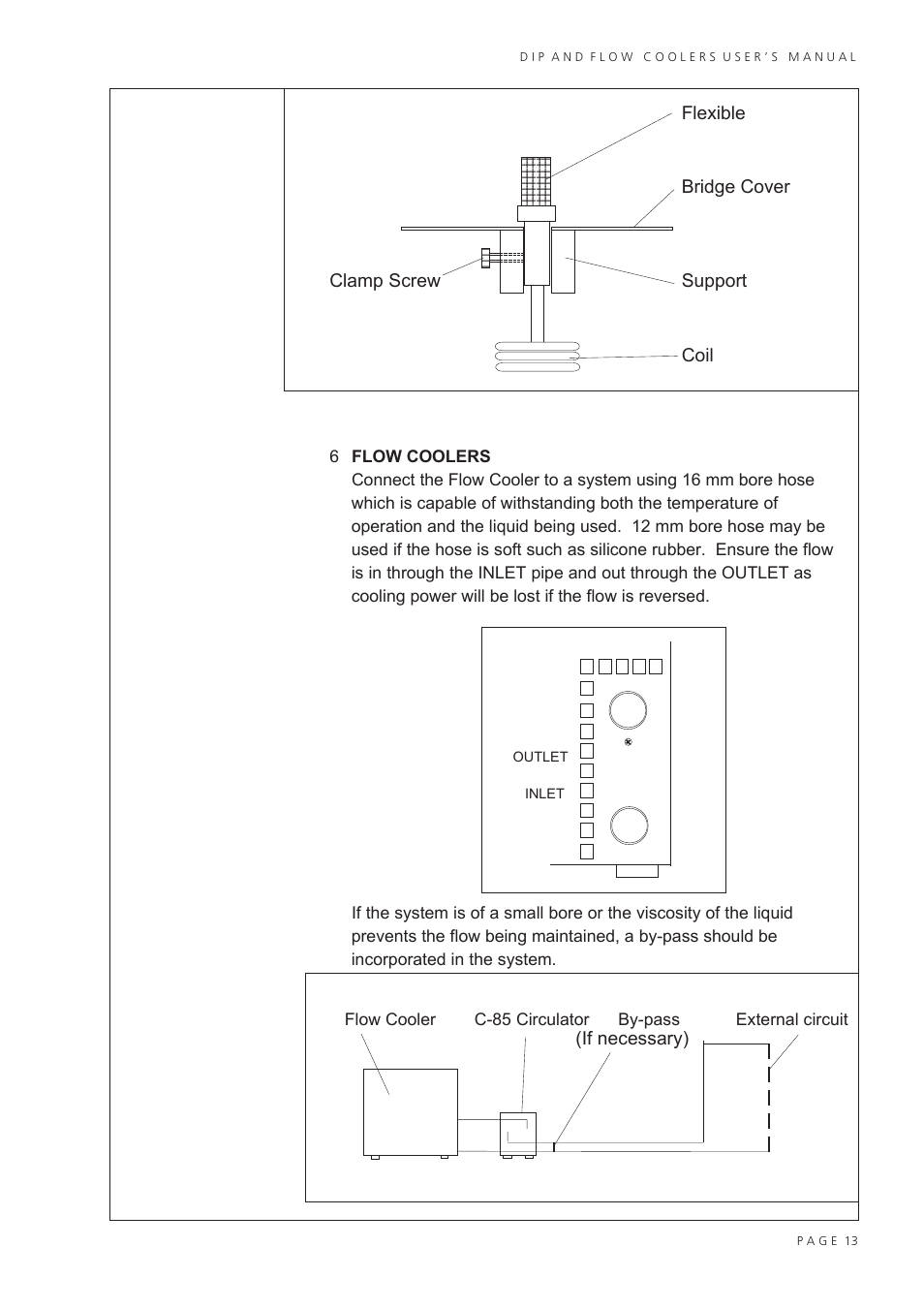 Flexible bridge cover clamp screw support coil, If necessary) | Techne RU-200 User Manual | Page 15 / 20