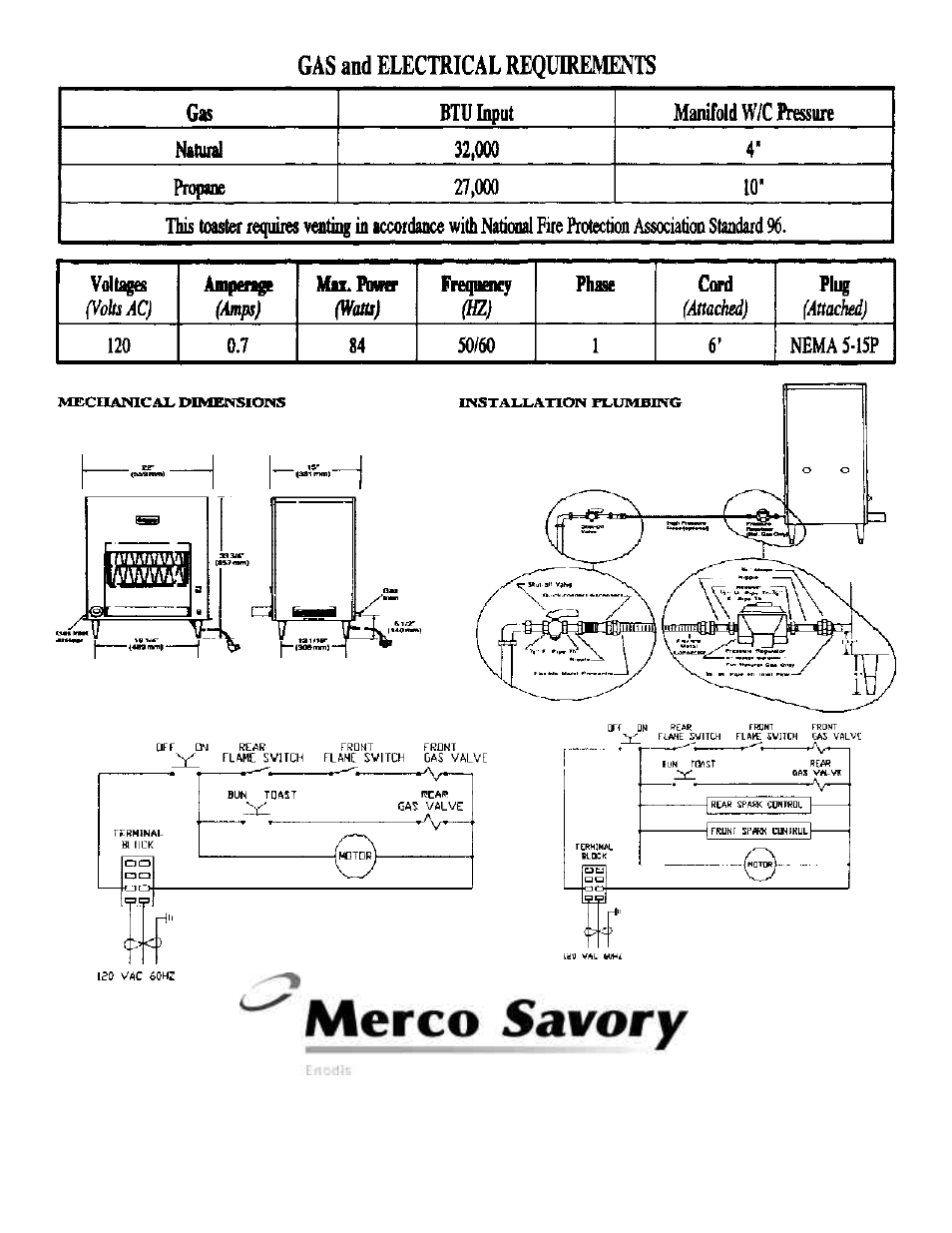 Merco Savory CG-30 User Manual | Page 4 / 4