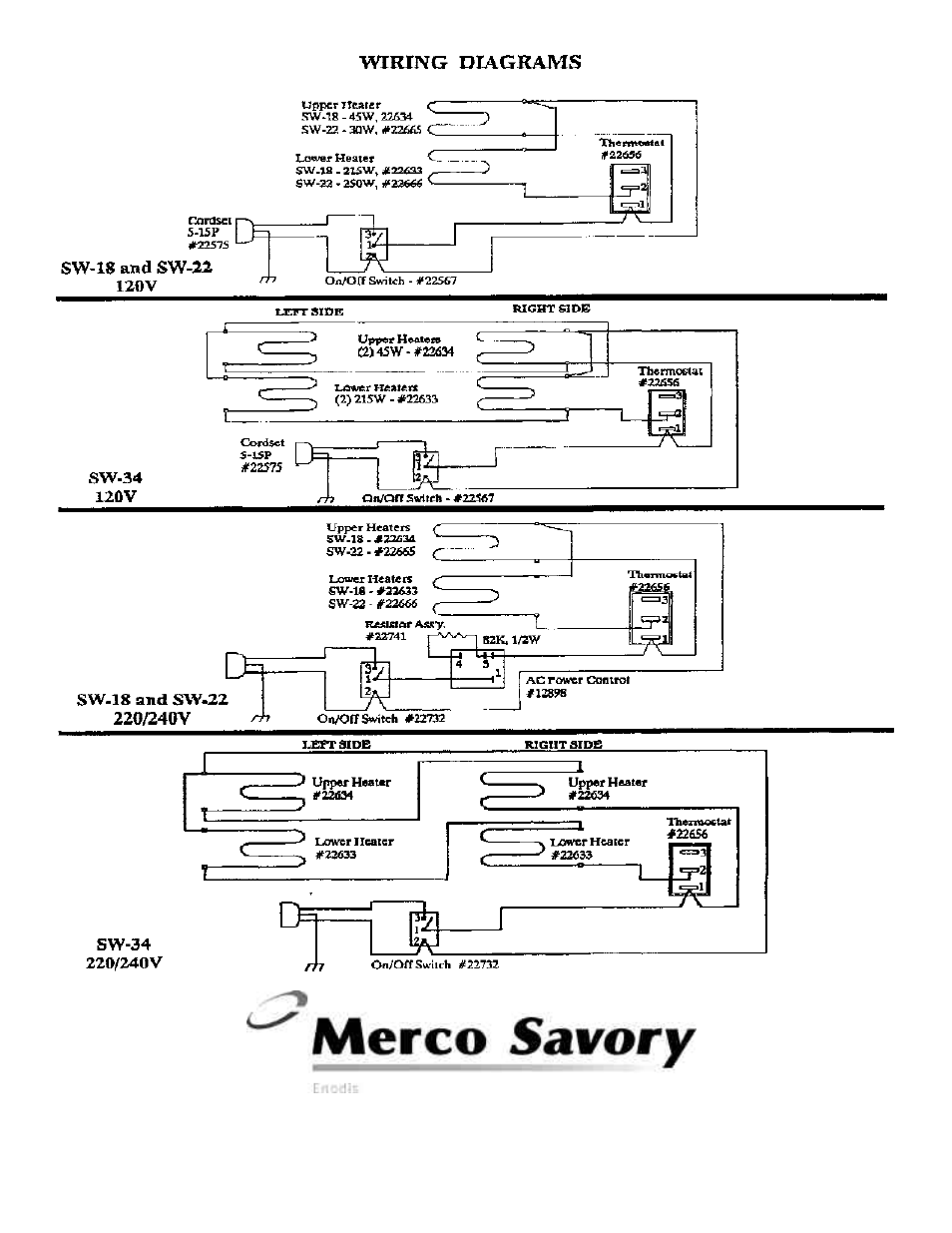 Merco Savory SW Series User Manual | Page 4 / 4