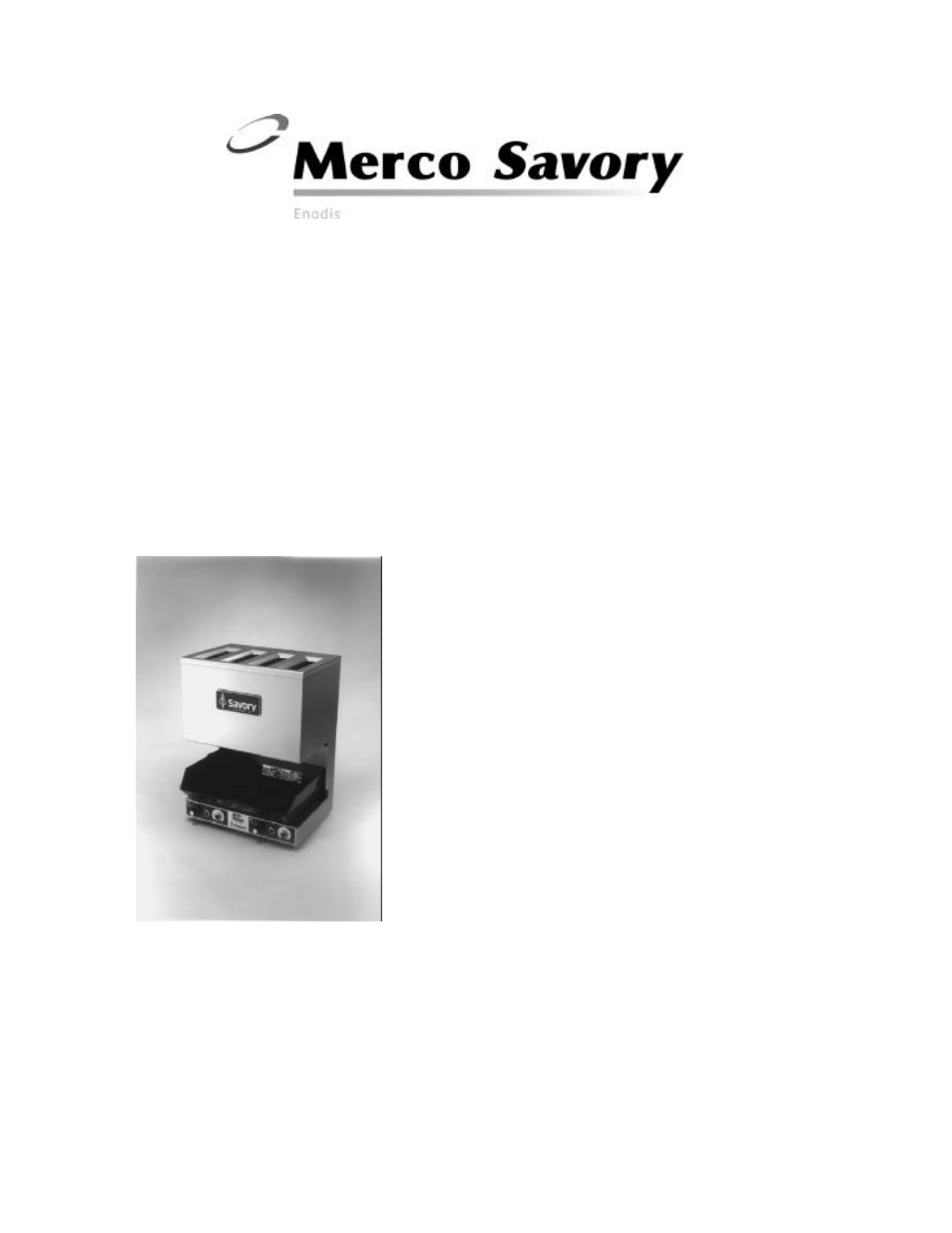 Merco Savory PD-4 User Manual | 12 pages