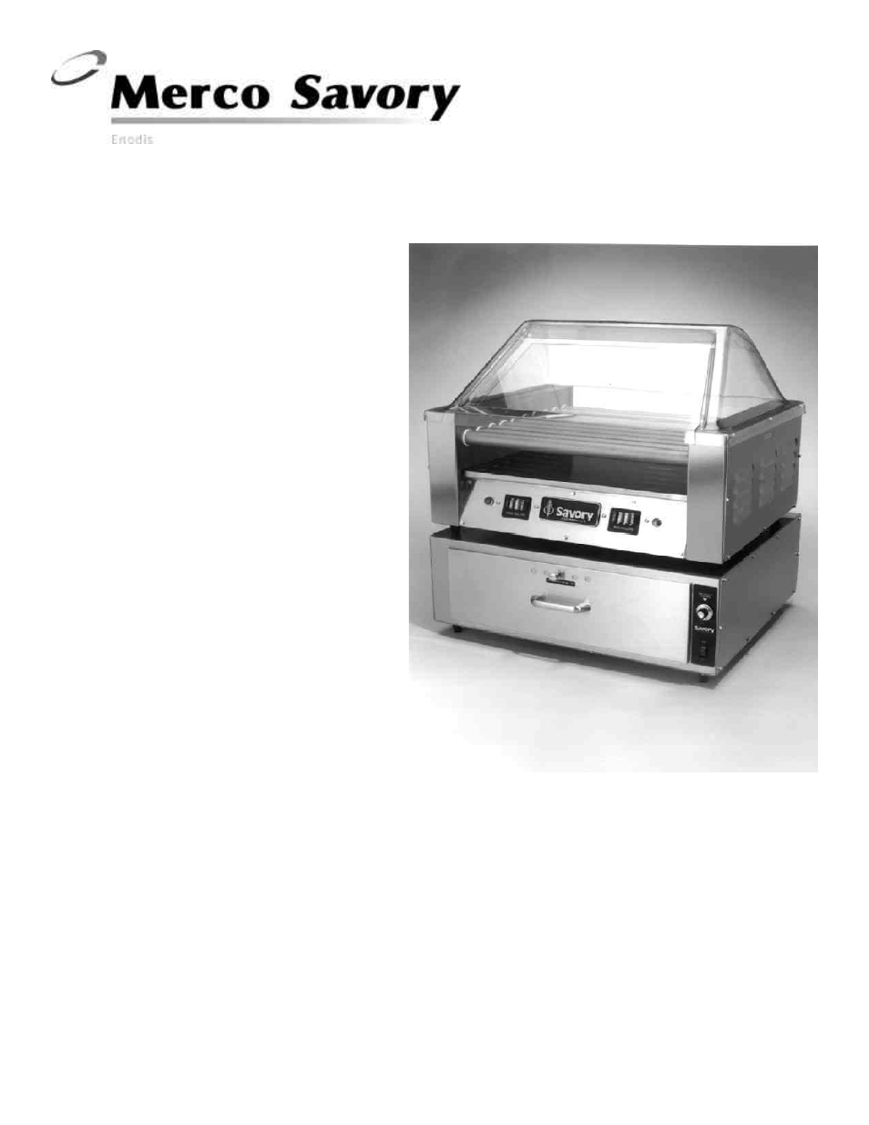 Merco Savory SG Series User Manual | 4 pages