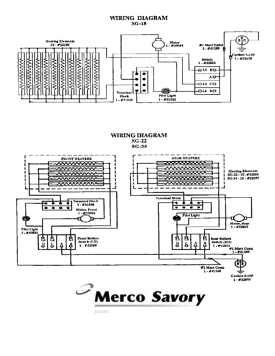 Merco Savory SG Series User Manual | Page 4 / 4