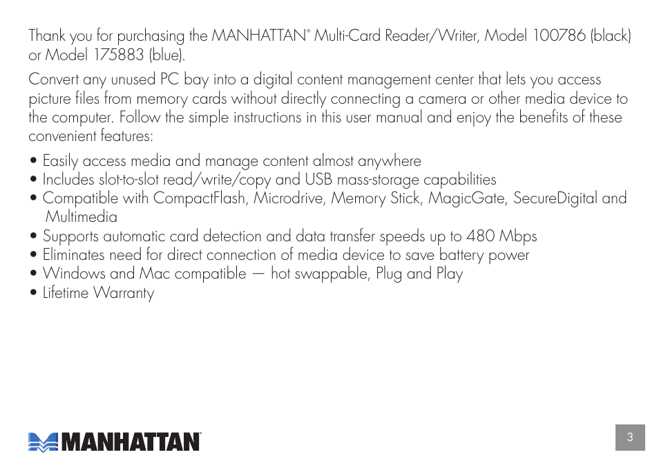 Manhattan Computer Products 175883 User Manual | Page 3 / 8