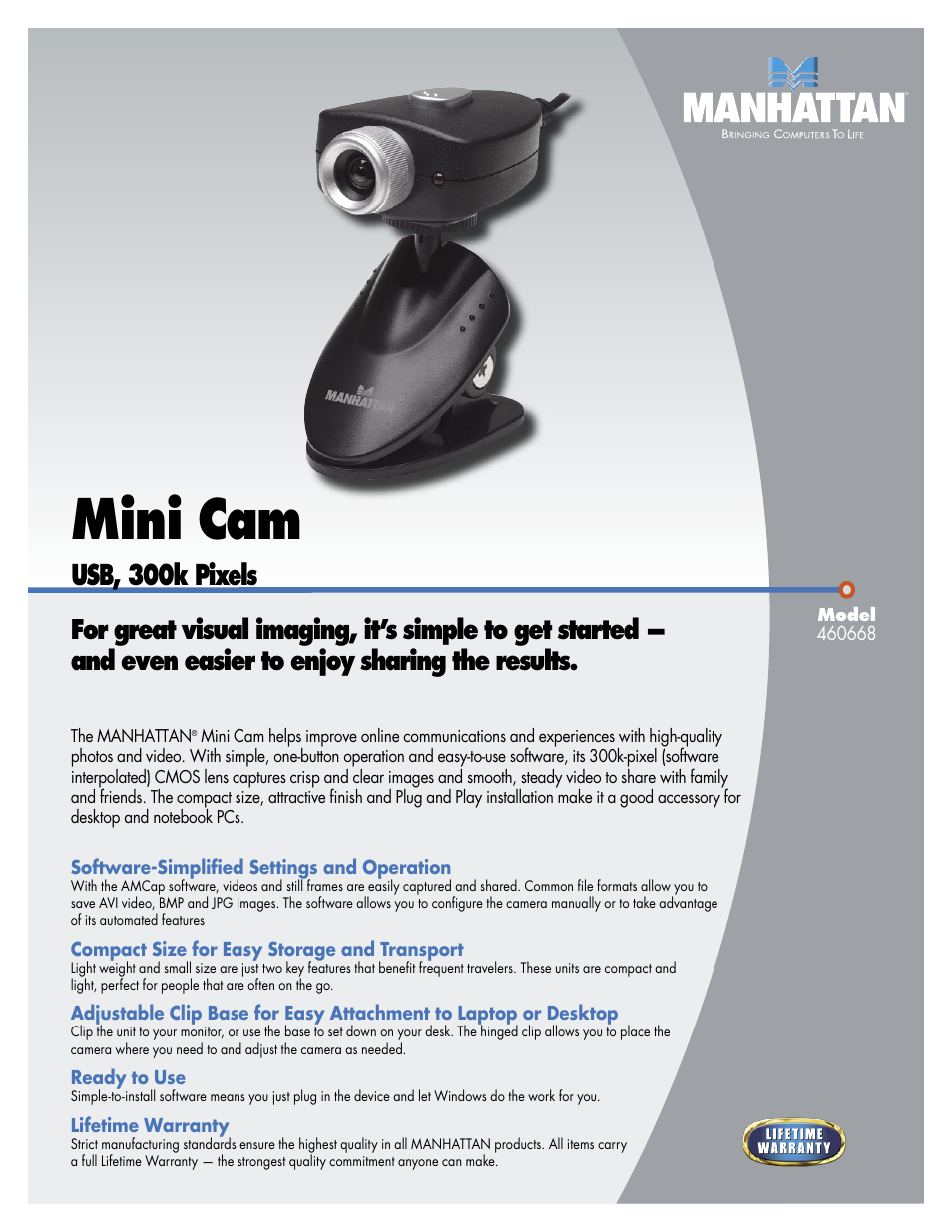 Manhattan Computer Products 460668 User Manual | 2 pages
