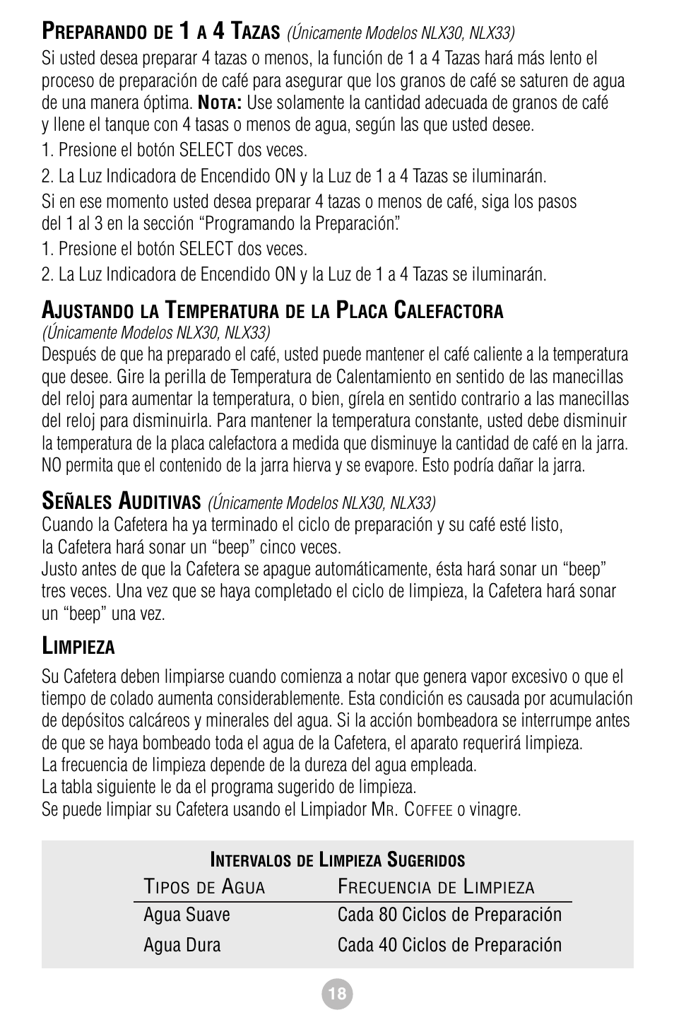 Mr. Coffee NLS12 User Manual | Page 19 / 22
