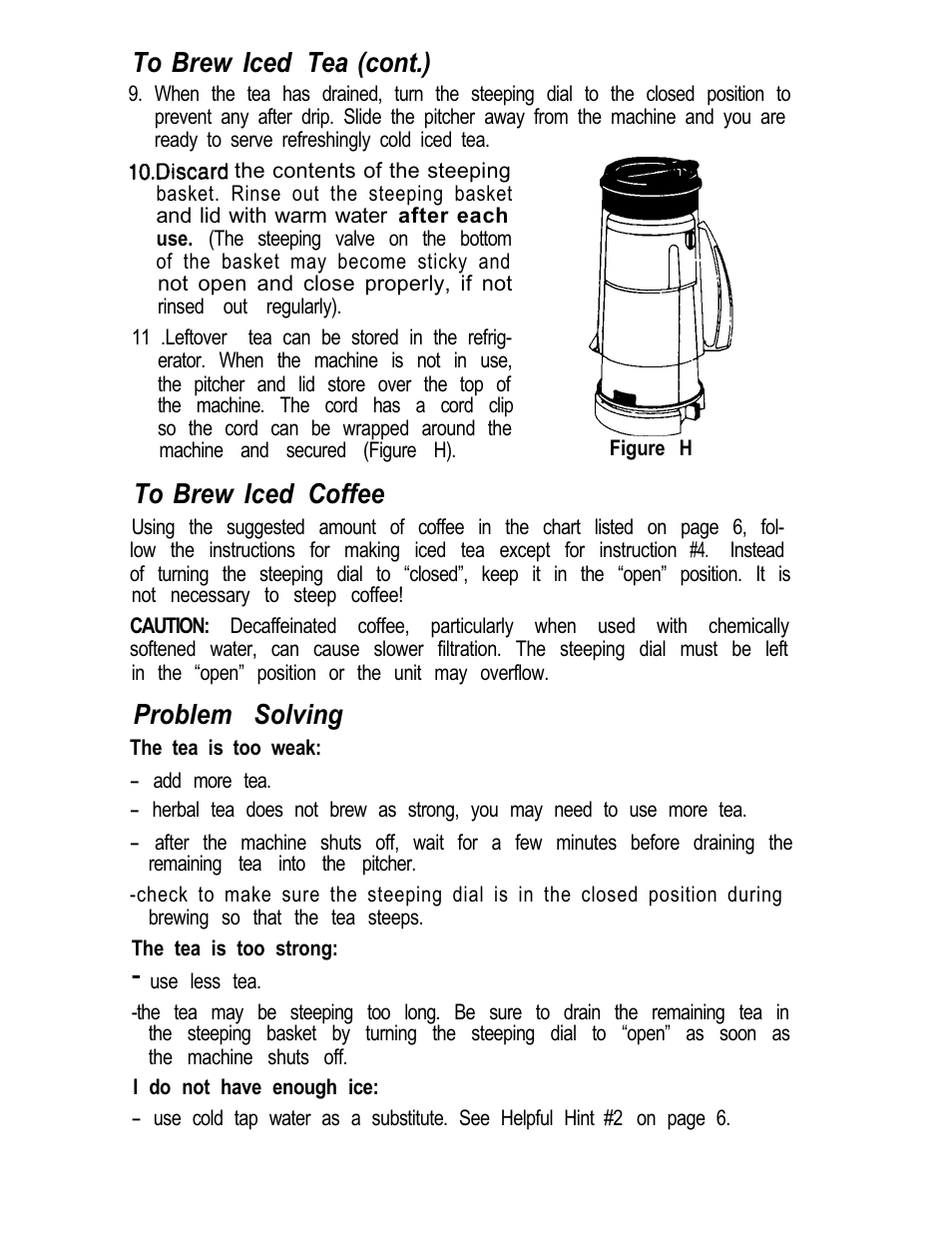 Problem solving | Mr. Coffee TM3 User Manual | Page 8 / 12