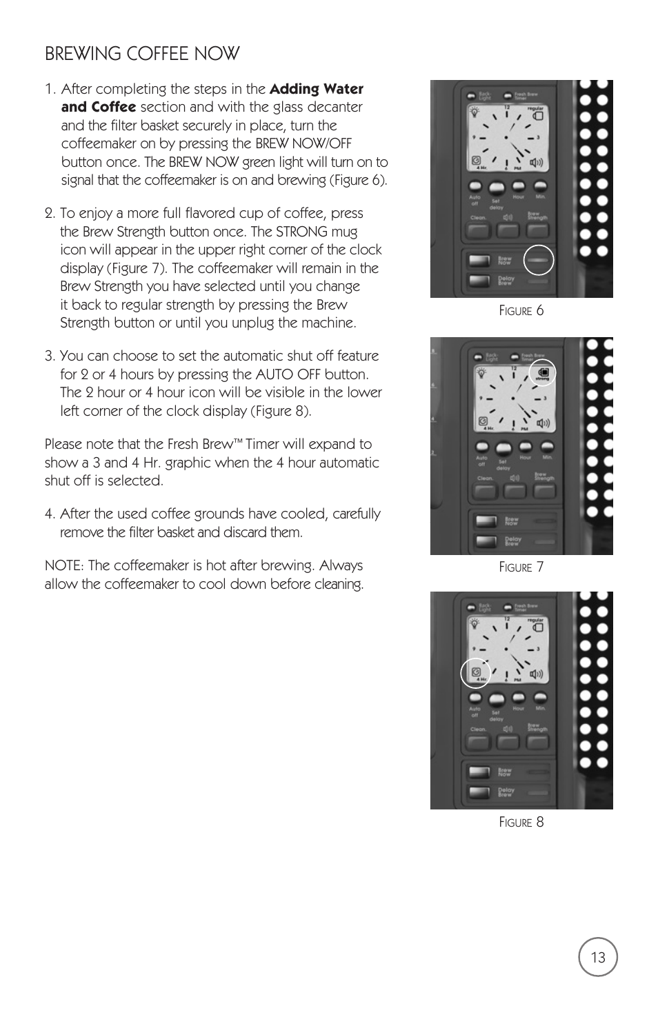 Brewing coffee now | Mr. Coffee mrx35 User Manual | Page 14 / 44