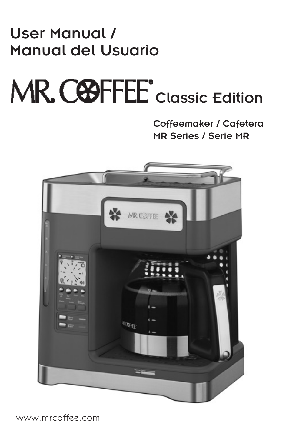 User manual / manual del usuario, Classic edition | Mr. Coffee mrx35 User Manual | Page 2 / 44