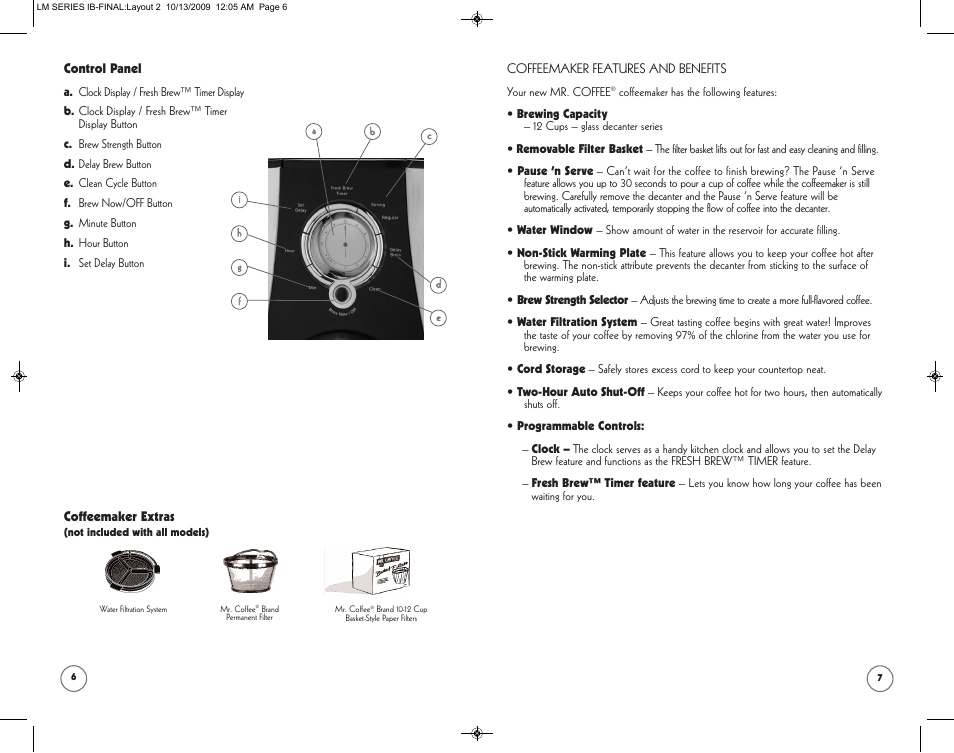 Mr. Coffee SPR-101006 User Manual | Page 4 / 22