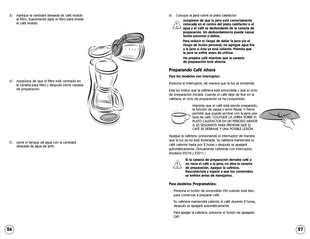Mr. Coffee ESS11 User Manual | Page 26 / 36