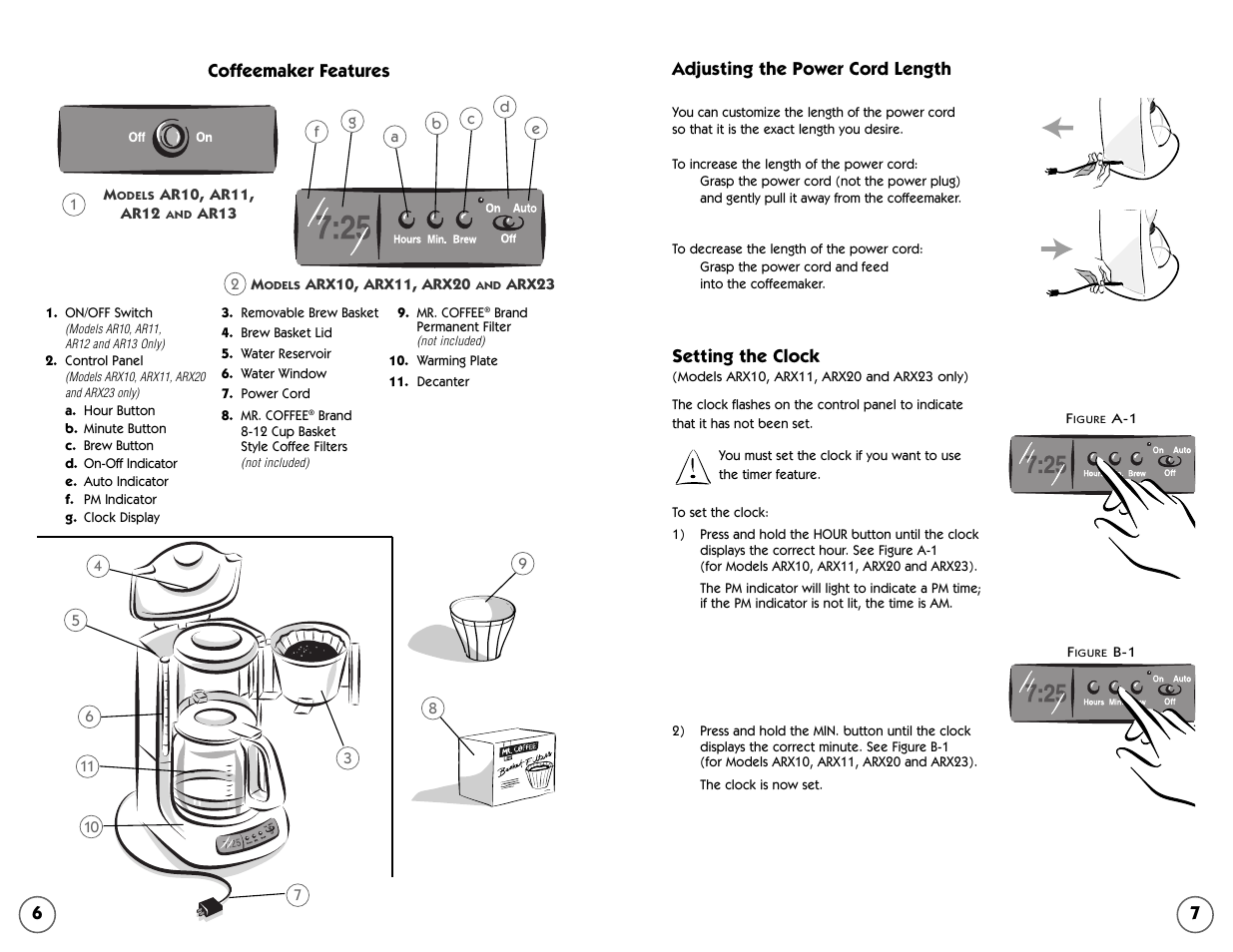 Mr. Coffee AR Series User Manual | Page 4 / 18