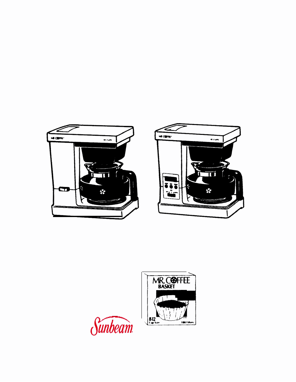 Mr. Coffee SR10 User Manual | 12 pages