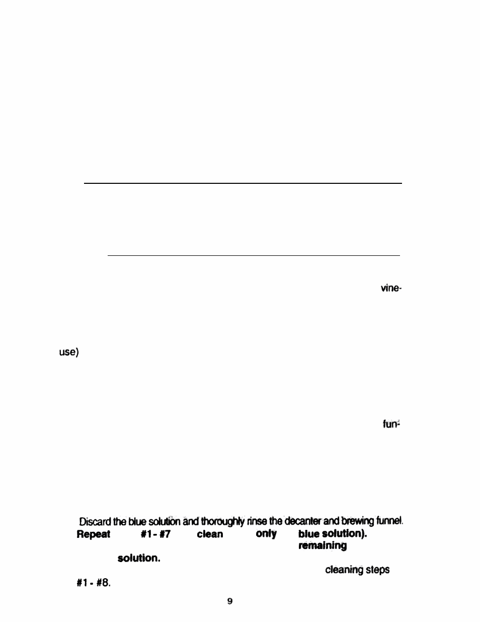 Cleaning instructions | Mr. Coffee SR10 User Manual | Page 9 / 12
