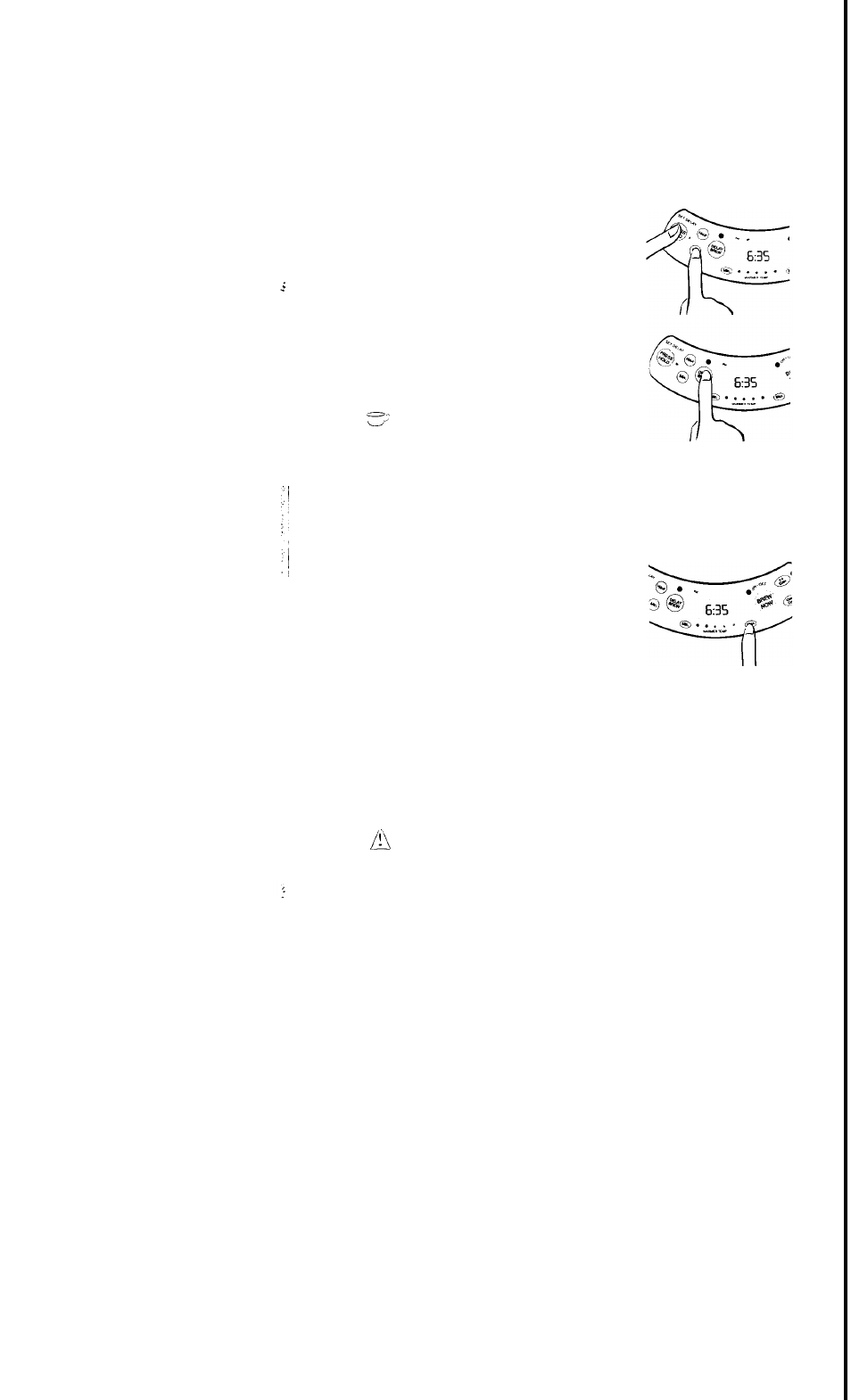 Adjusting the warming plate temperature, Cleaning the coffeemaker between brew cycles | Mr. Coffee URX33 User Manual | Page 11 / 16